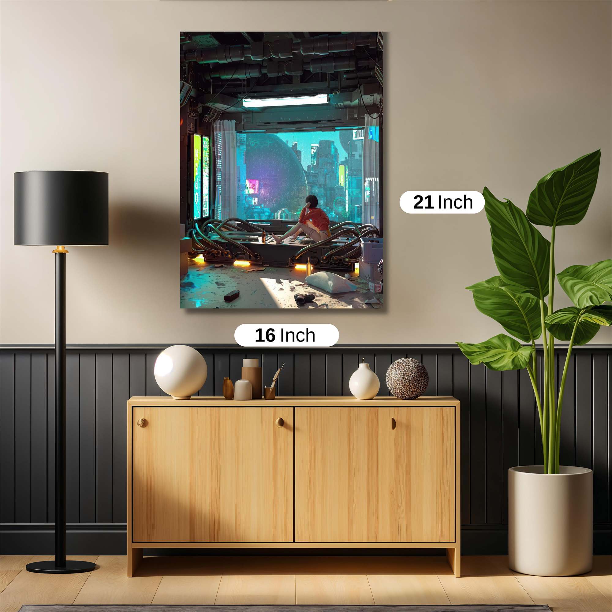 Futuristic Reverie Safe Wall Magnetic / M