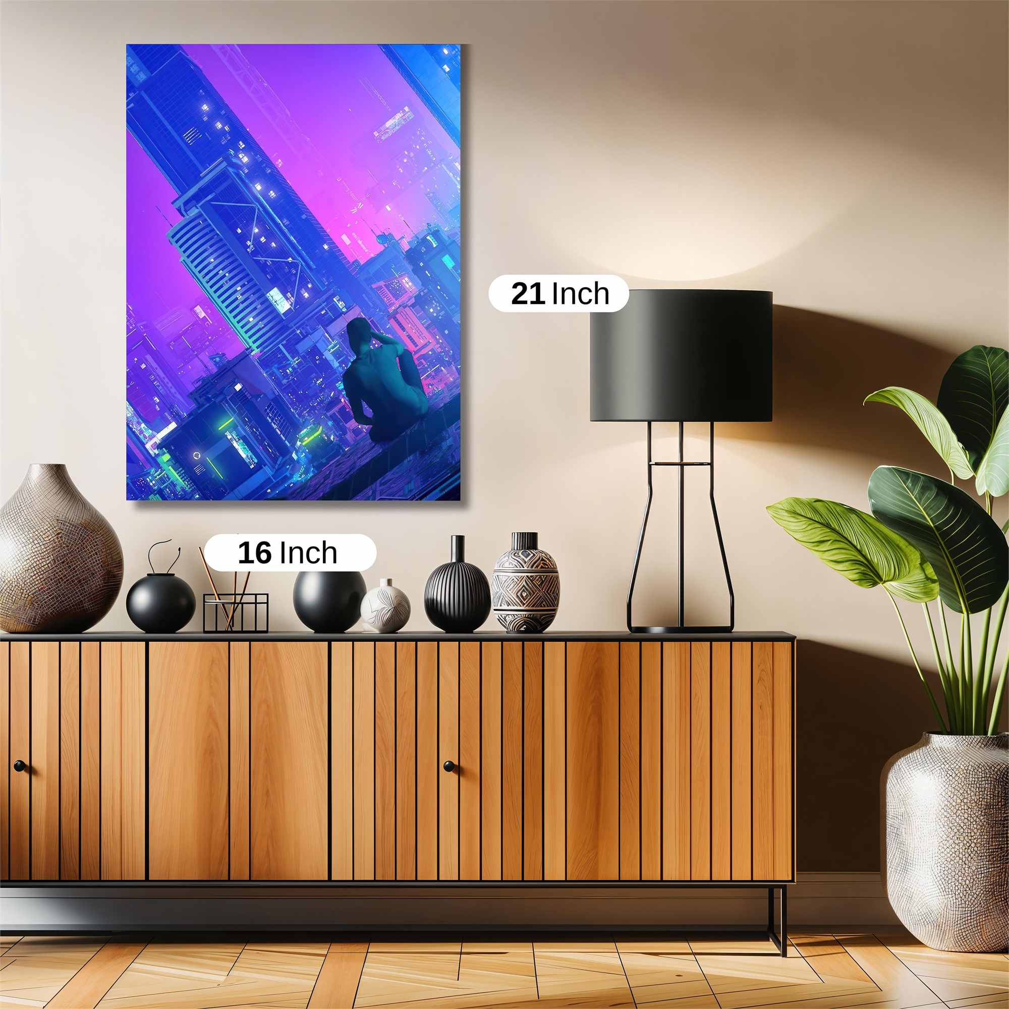 Neon Solitude Safe Wall Magnetic / M