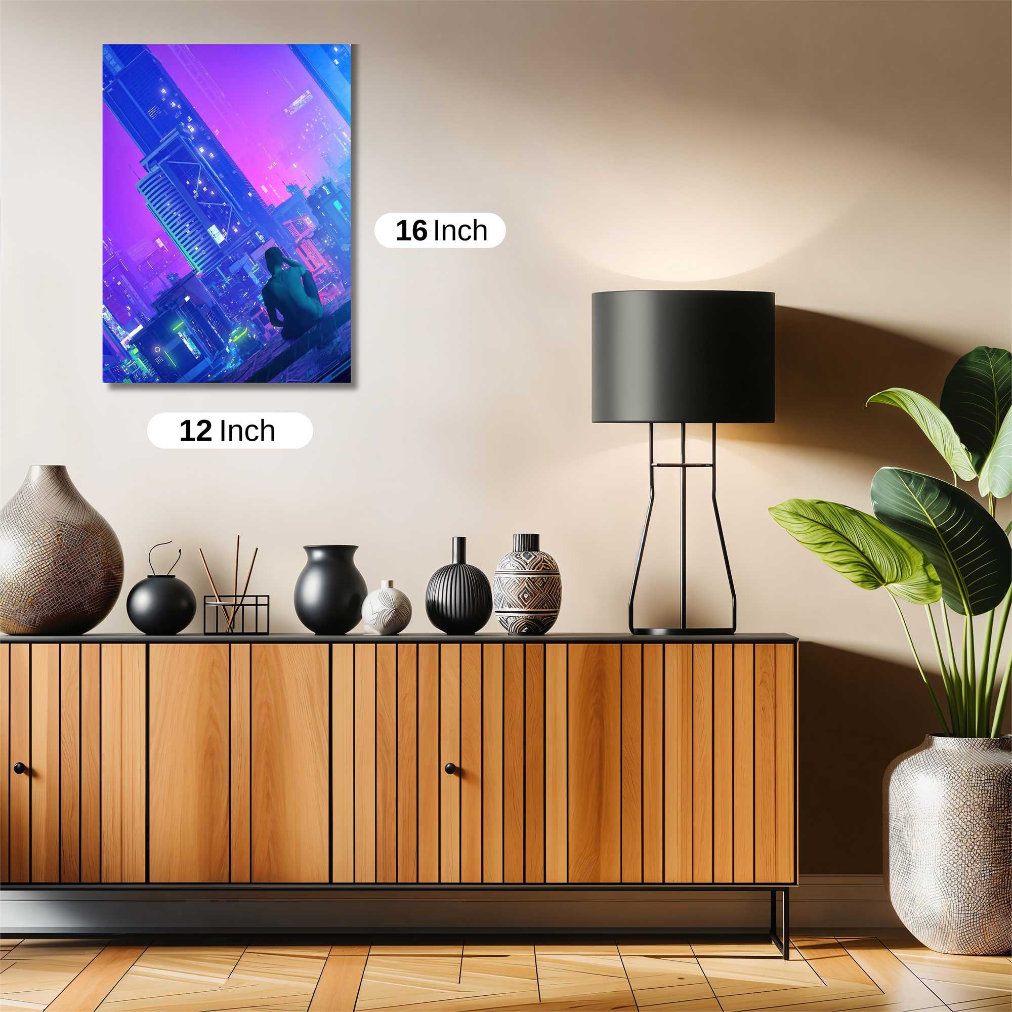 Neon Solitude Safe Wall Magnetic / M