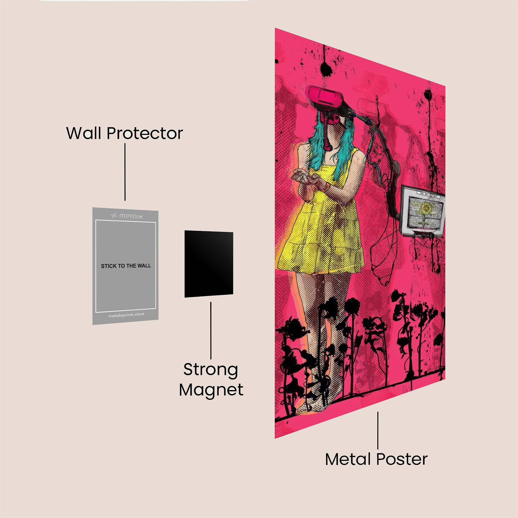 Virtual Whimsy Safe Wall Magnetic / M