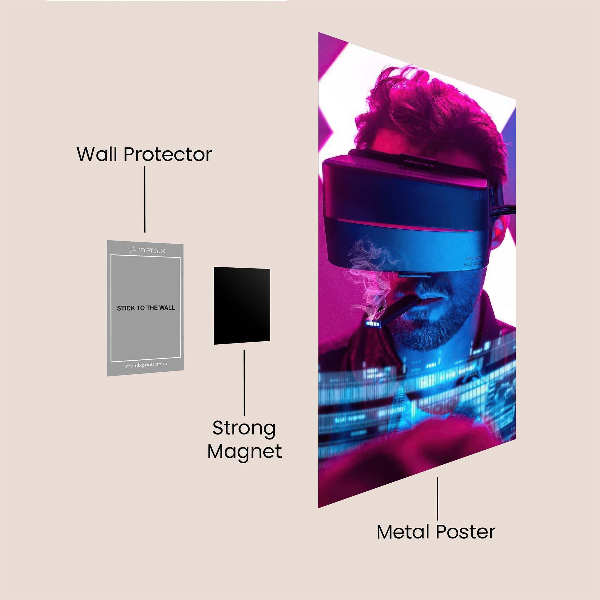 Cyberpunk Dream Safe Wall Magnetic / M