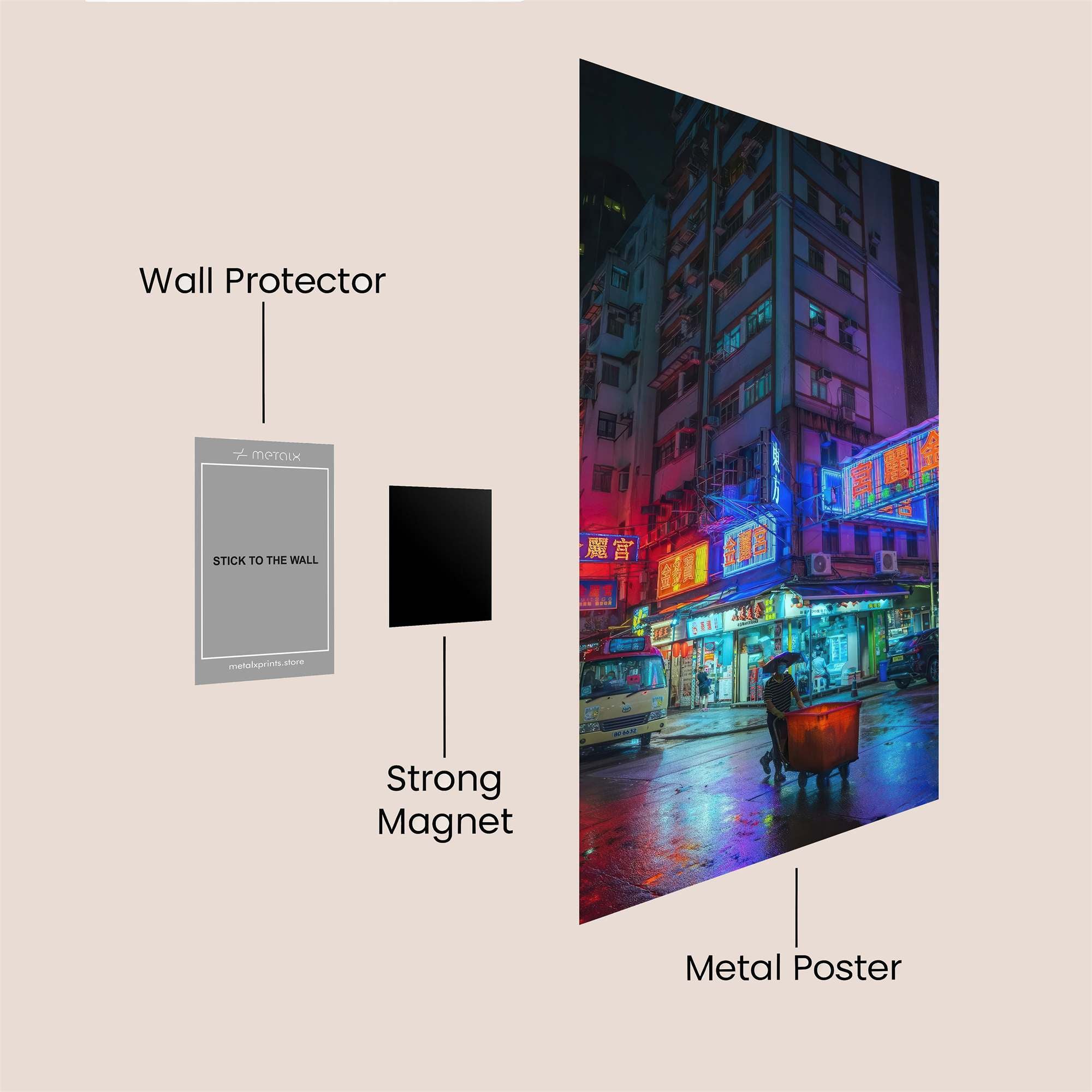 Neon Reverie Safe Wall Magnetic / M