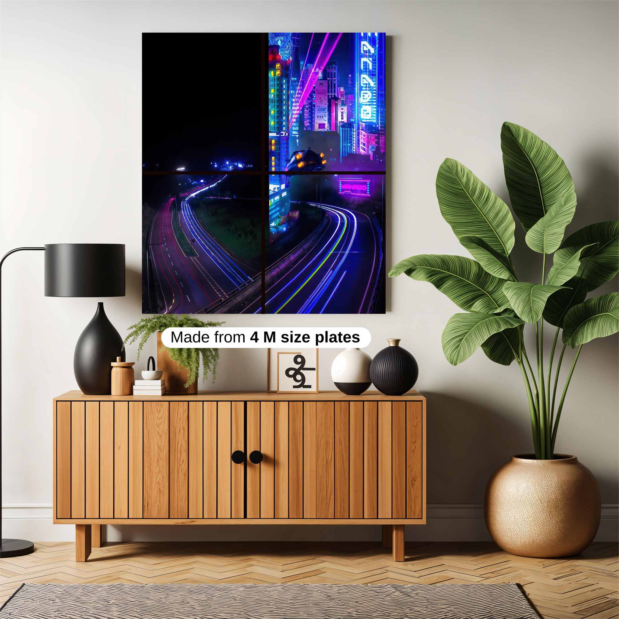 Neon Futurism Safe Wall Magnetic / M