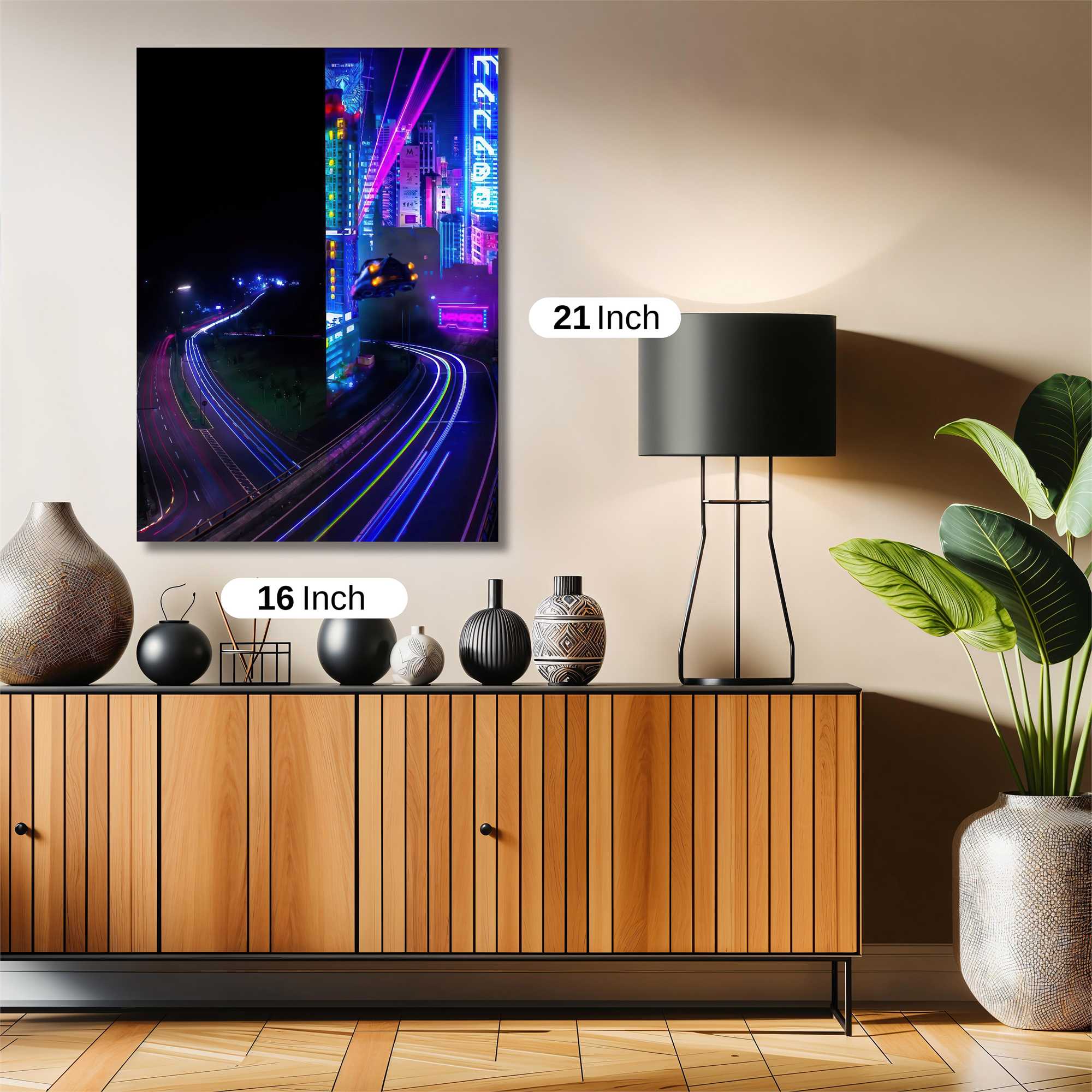 Neon Futurism Safe Wall Magnetic / M