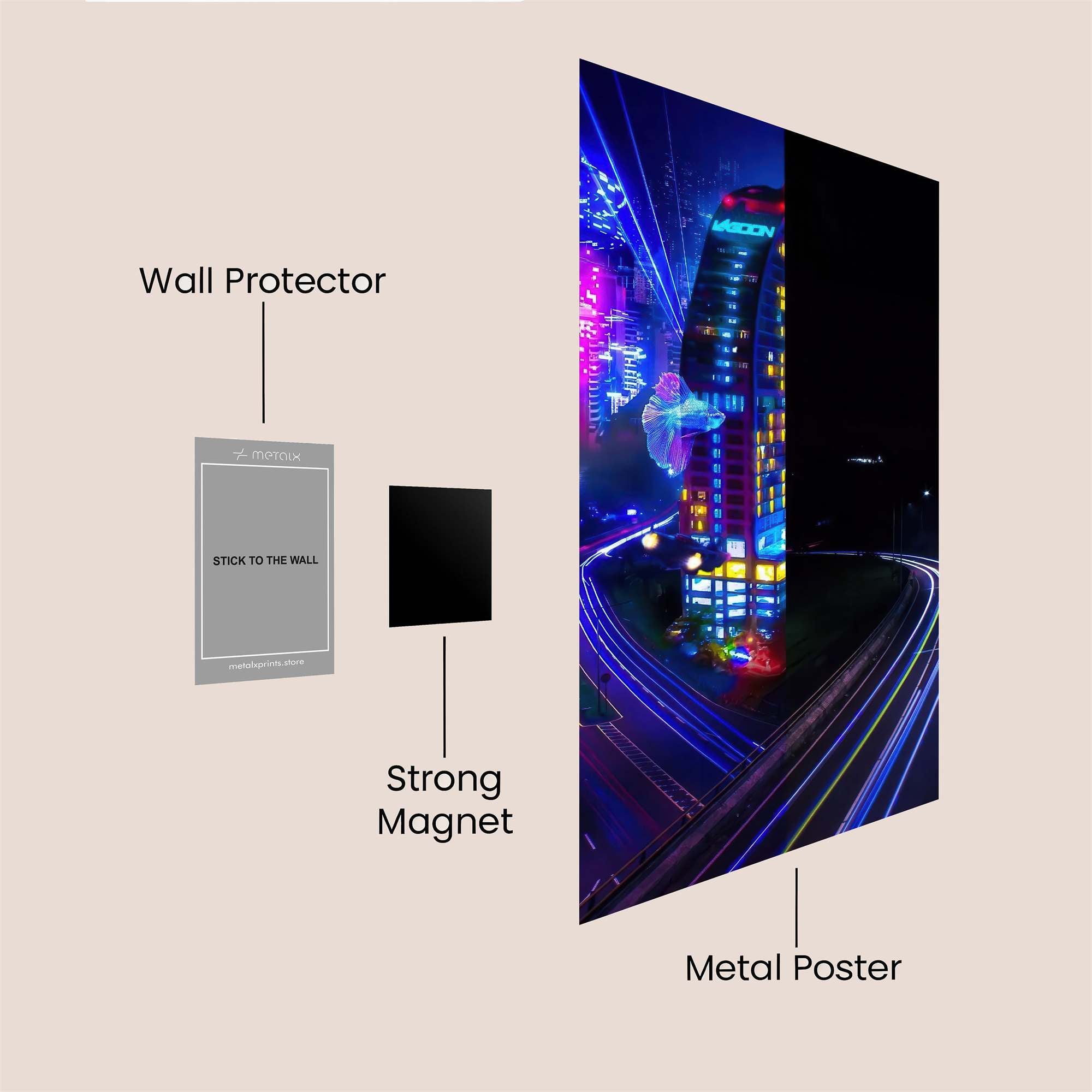 Cafe Melancholy Safe Wall Magnetic / M