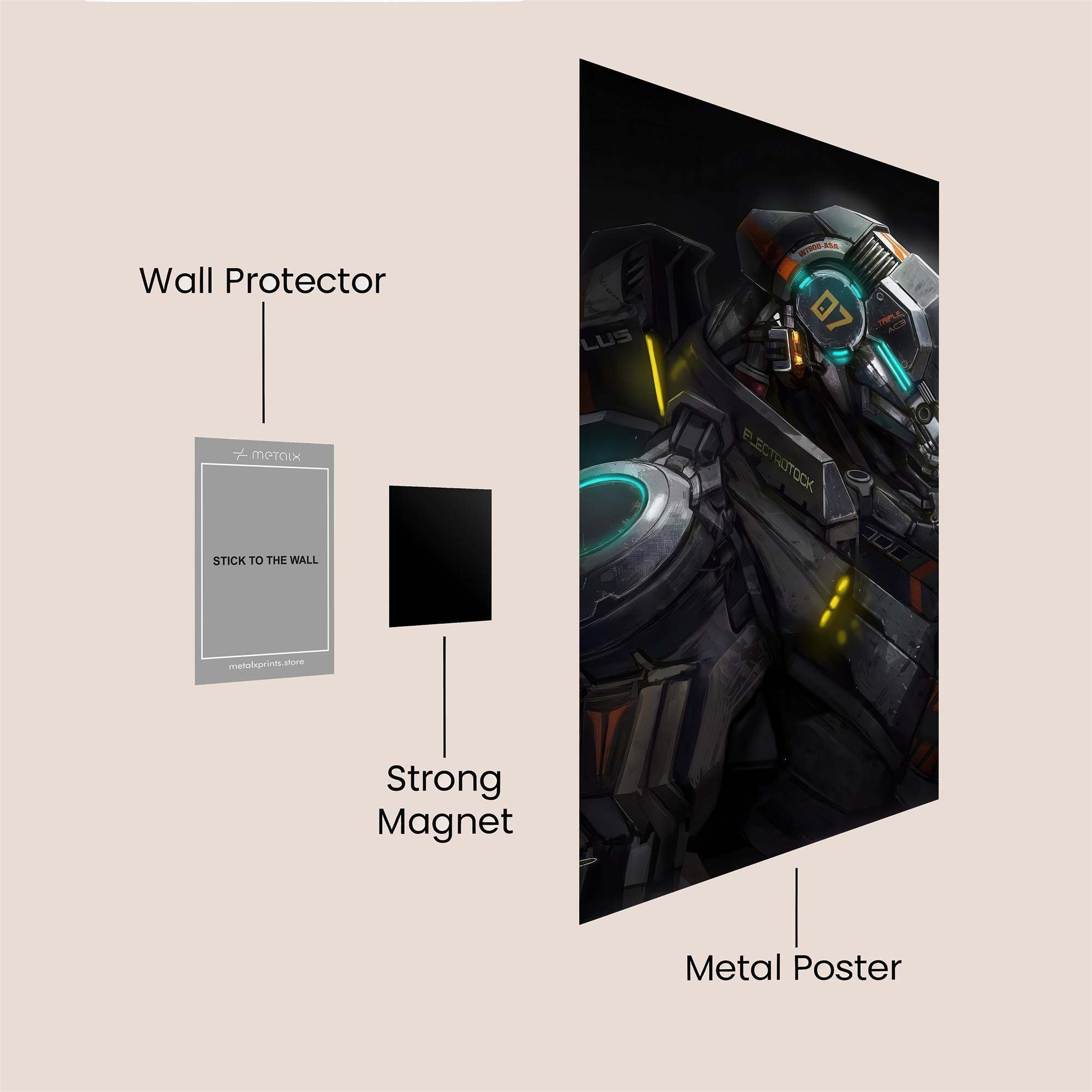 Cyber Sentinel Safe Wall Magnetic / M