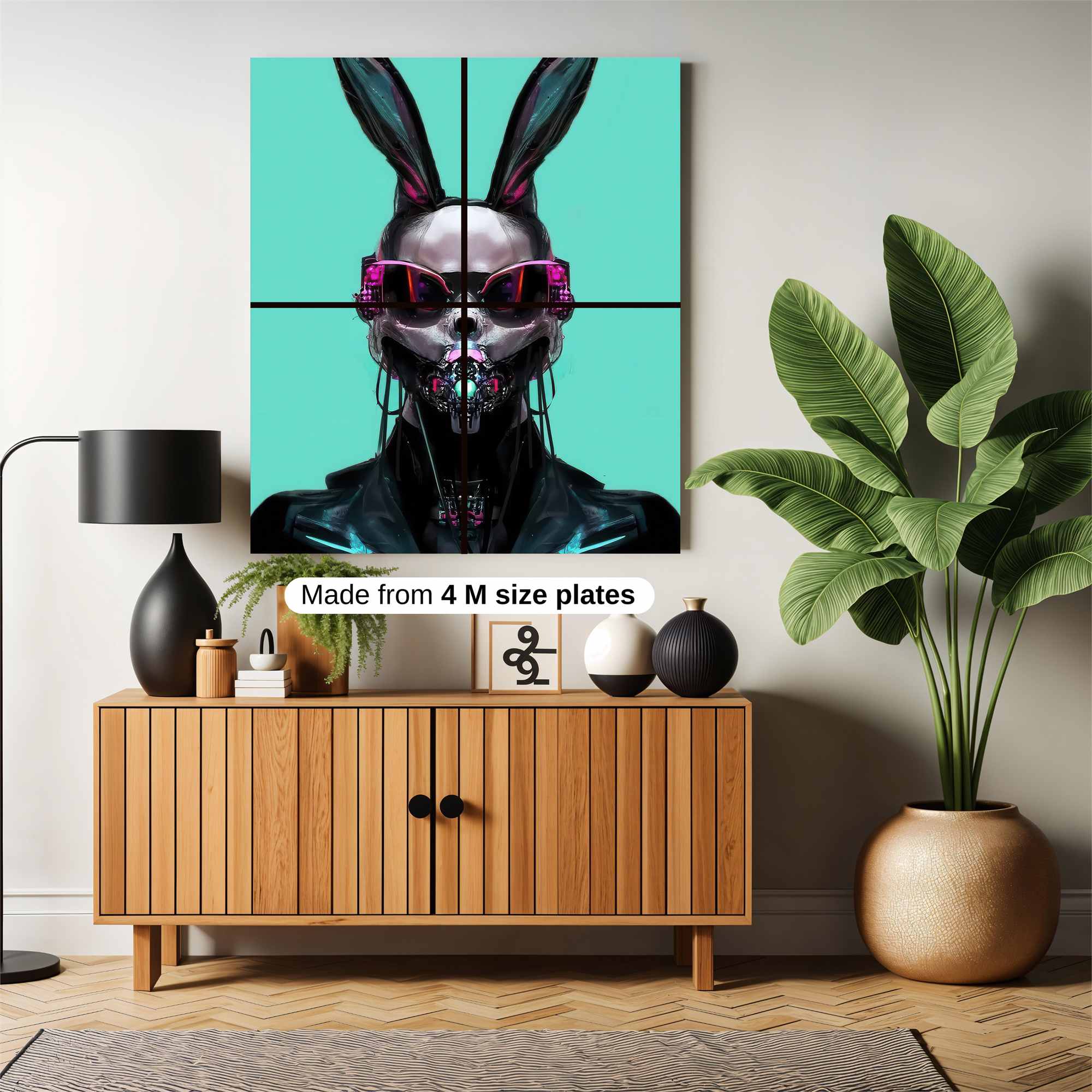 Cyber Bunny Safe Wall Magnetic / M