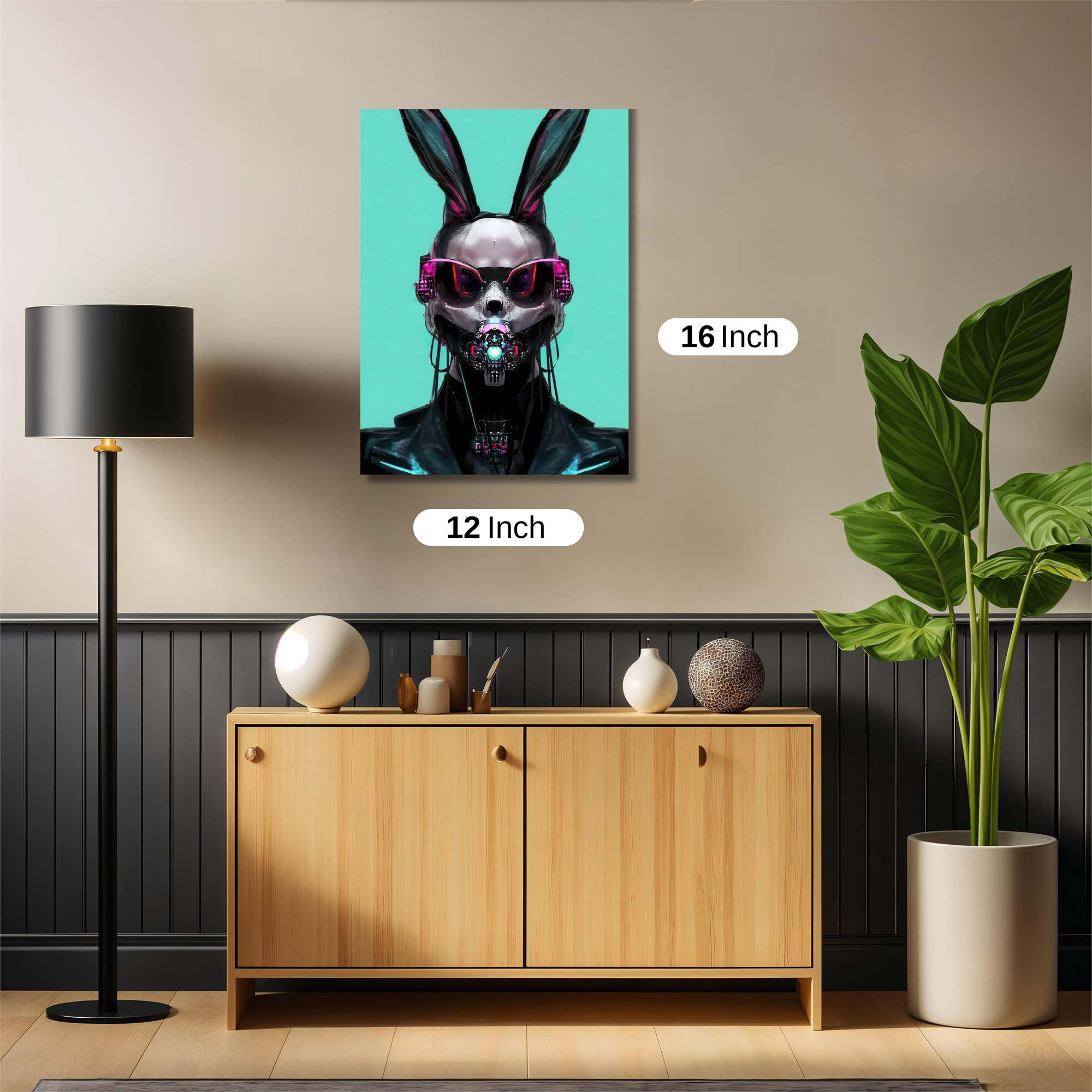 Cyber Bunny Safe Wall Magnetic / M