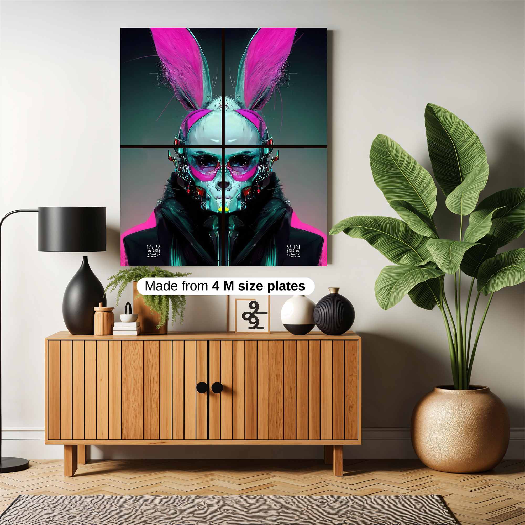 Cyber Bunny Safe Wall Magnetic / M