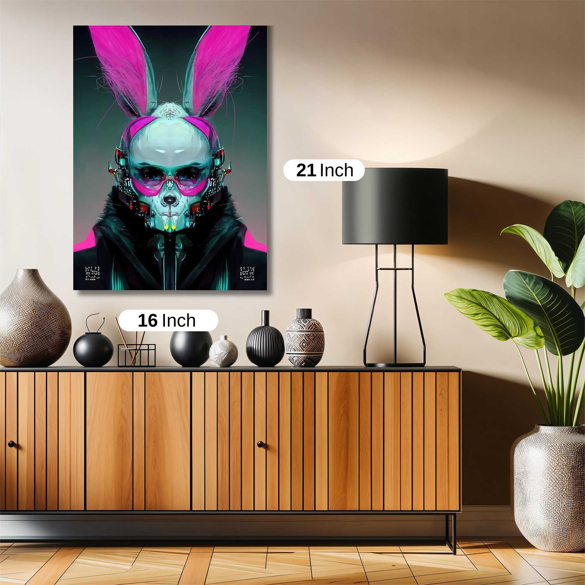 Cyber Bunny Safe Wall Magnetic / M