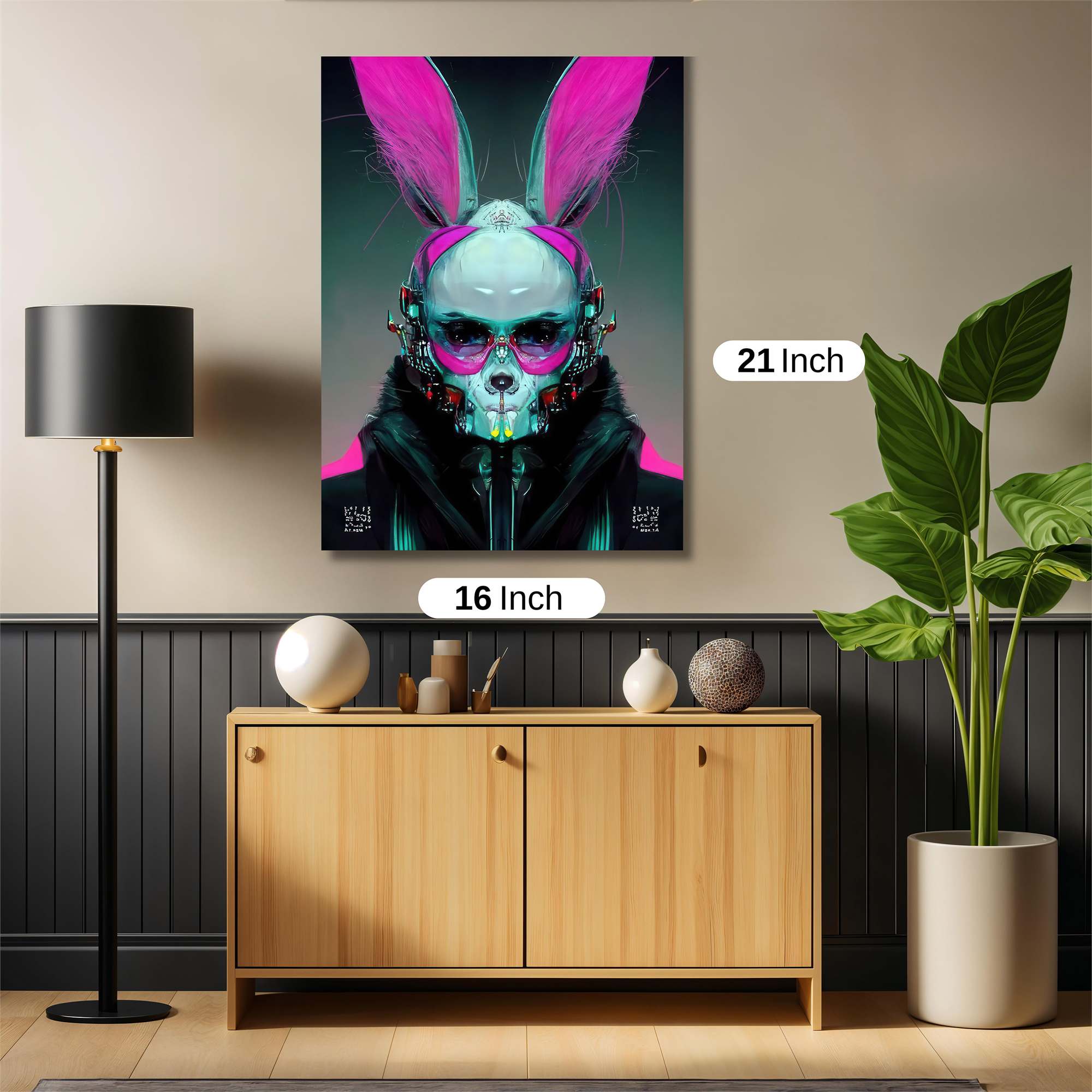 Cyber Bunny Safe Wall Magnetic / M