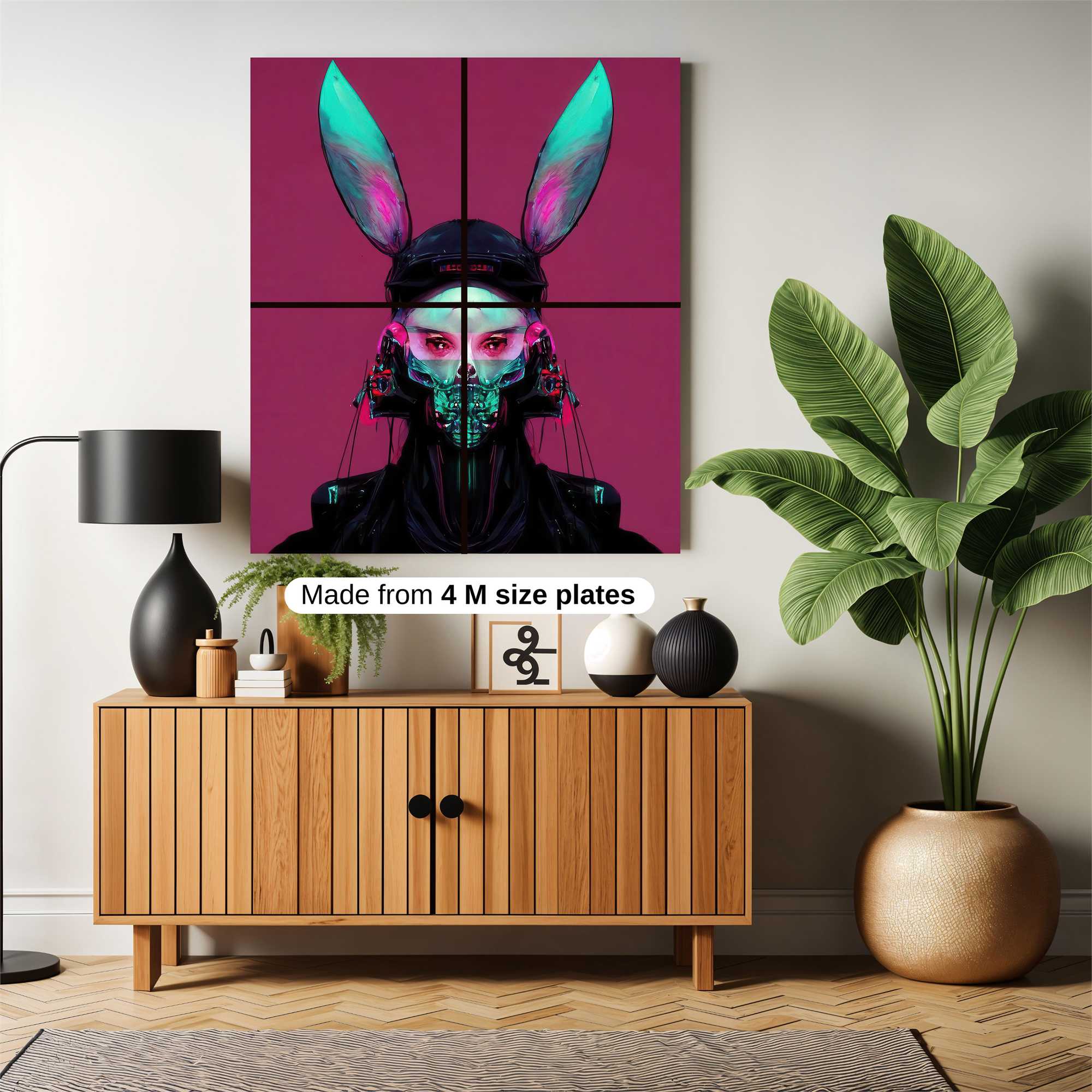 Cyber Bunny Safe Wall Magnetic / M