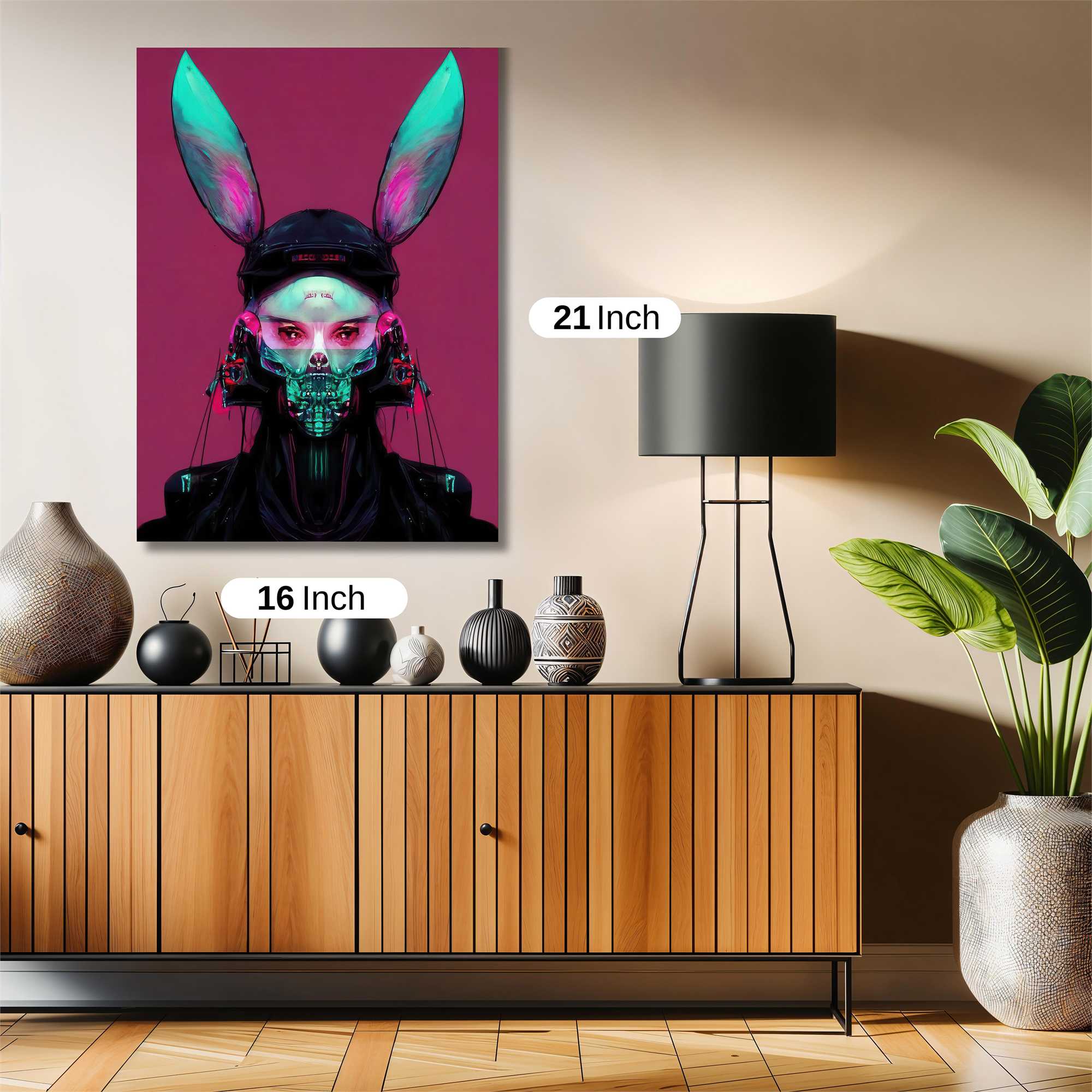 Cyber Bunny Safe Wall Magnetic / M