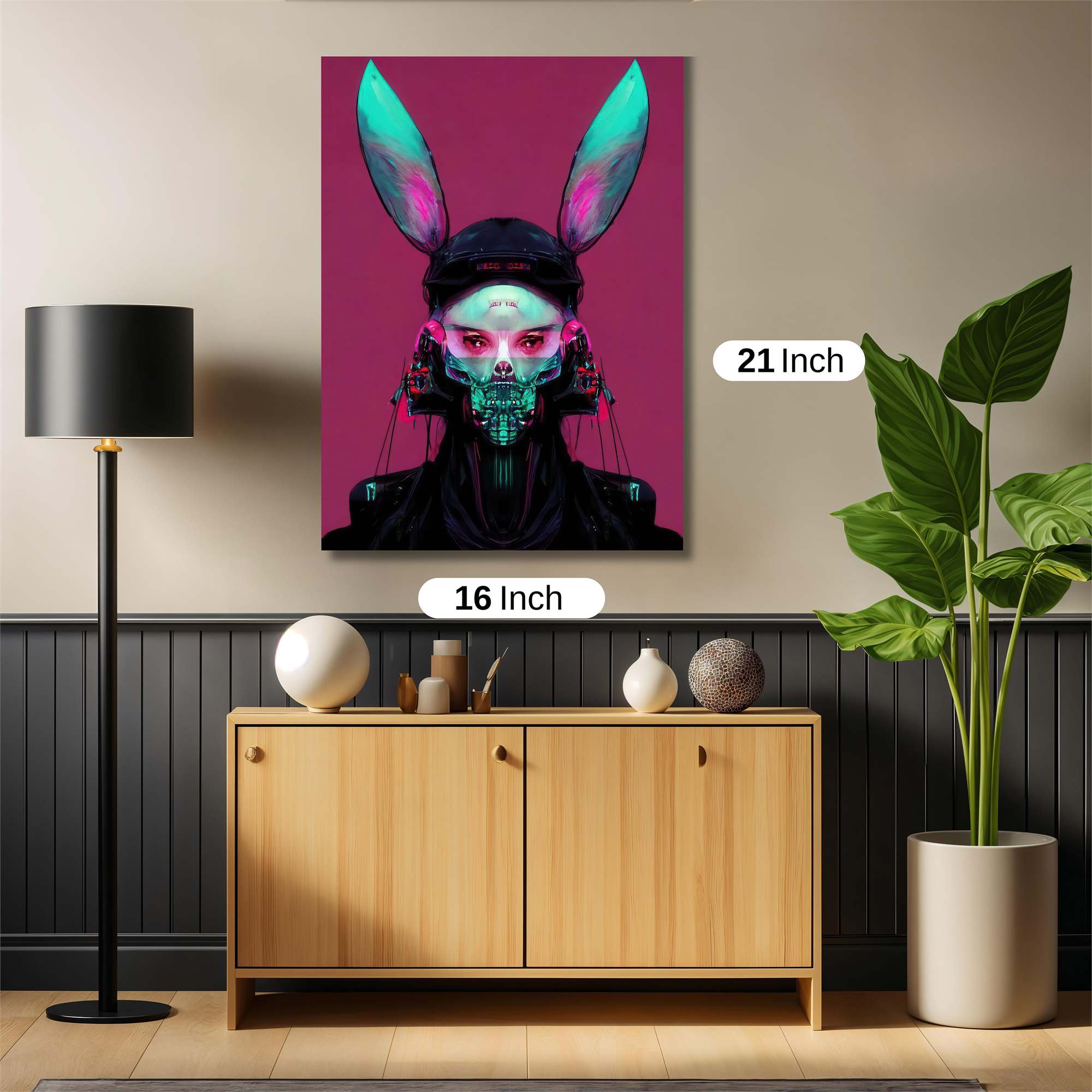 Cyber Bunny Safe Wall Magnetic / M