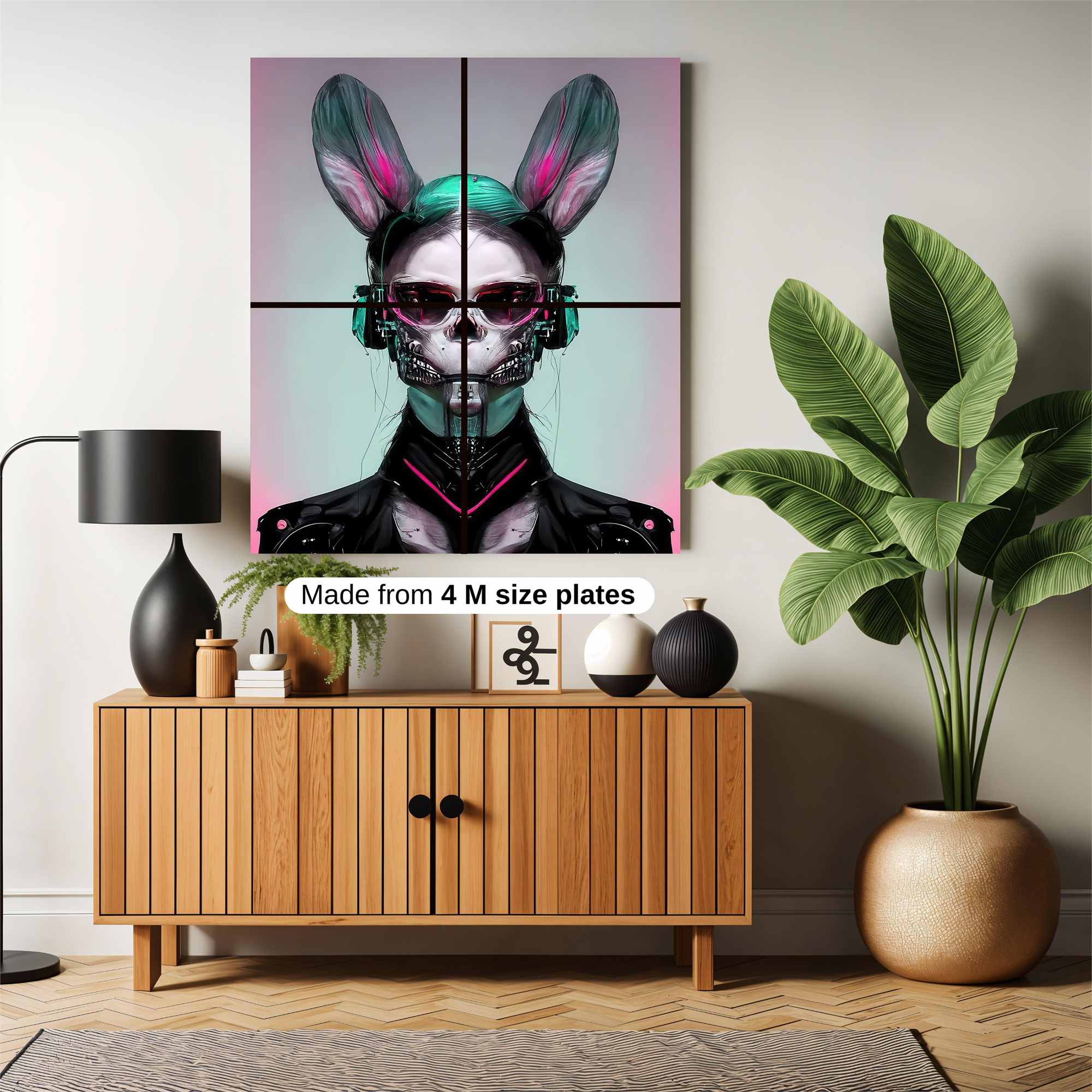 Cyber Bunny Safe Wall Magnetic / M