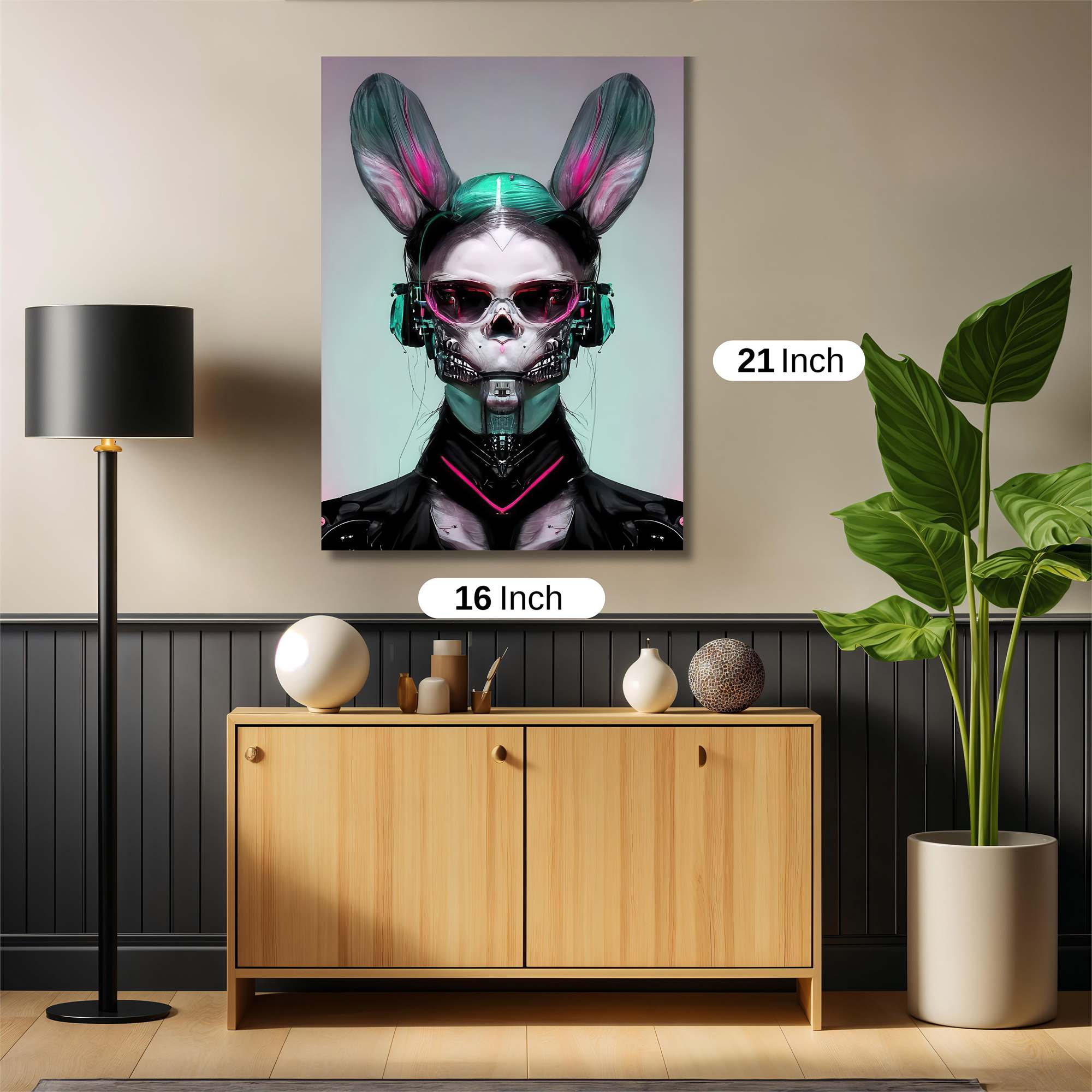 Cyber Bunny Safe Wall Magnetic / M