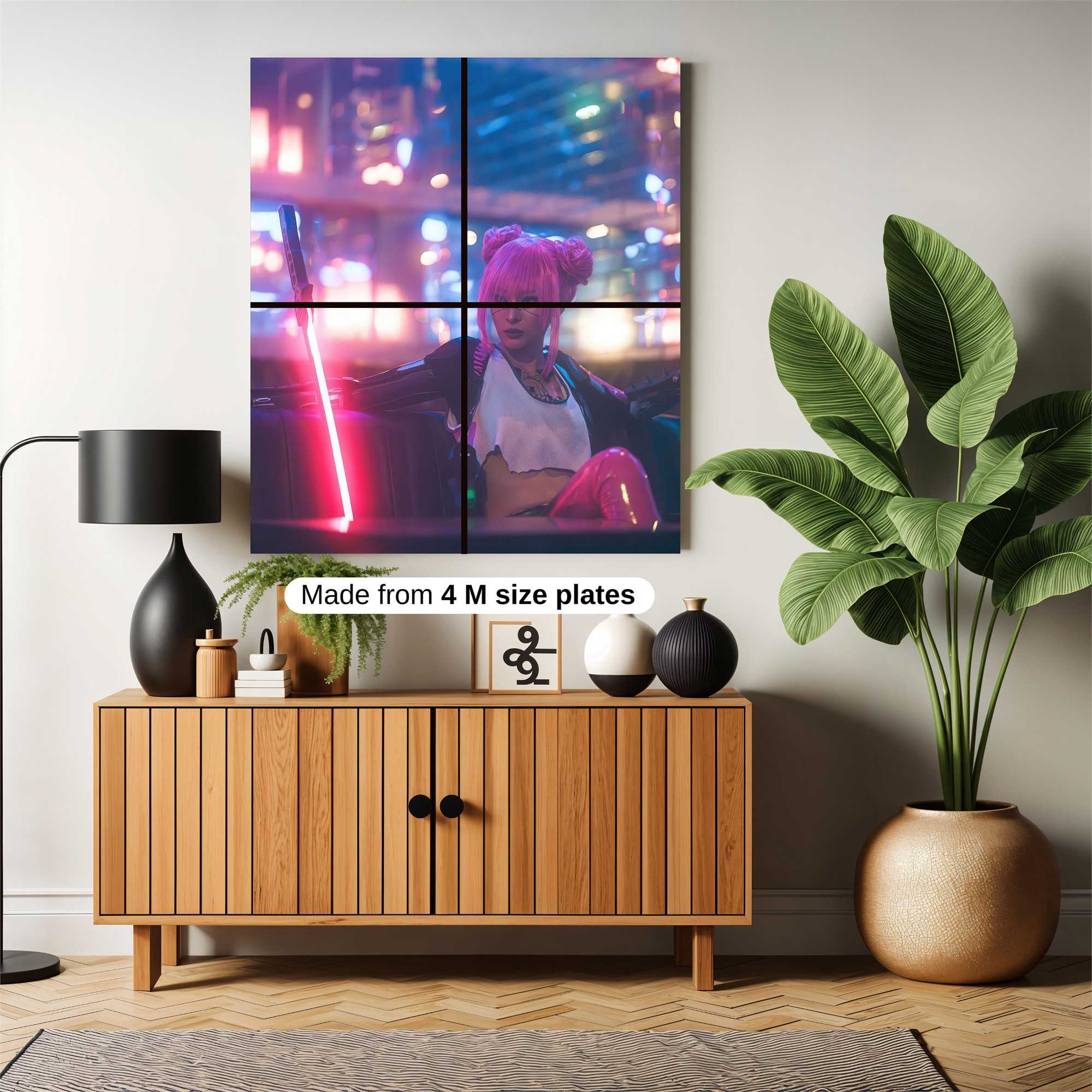 Neon Warrior Safe Wall Magnetic / M