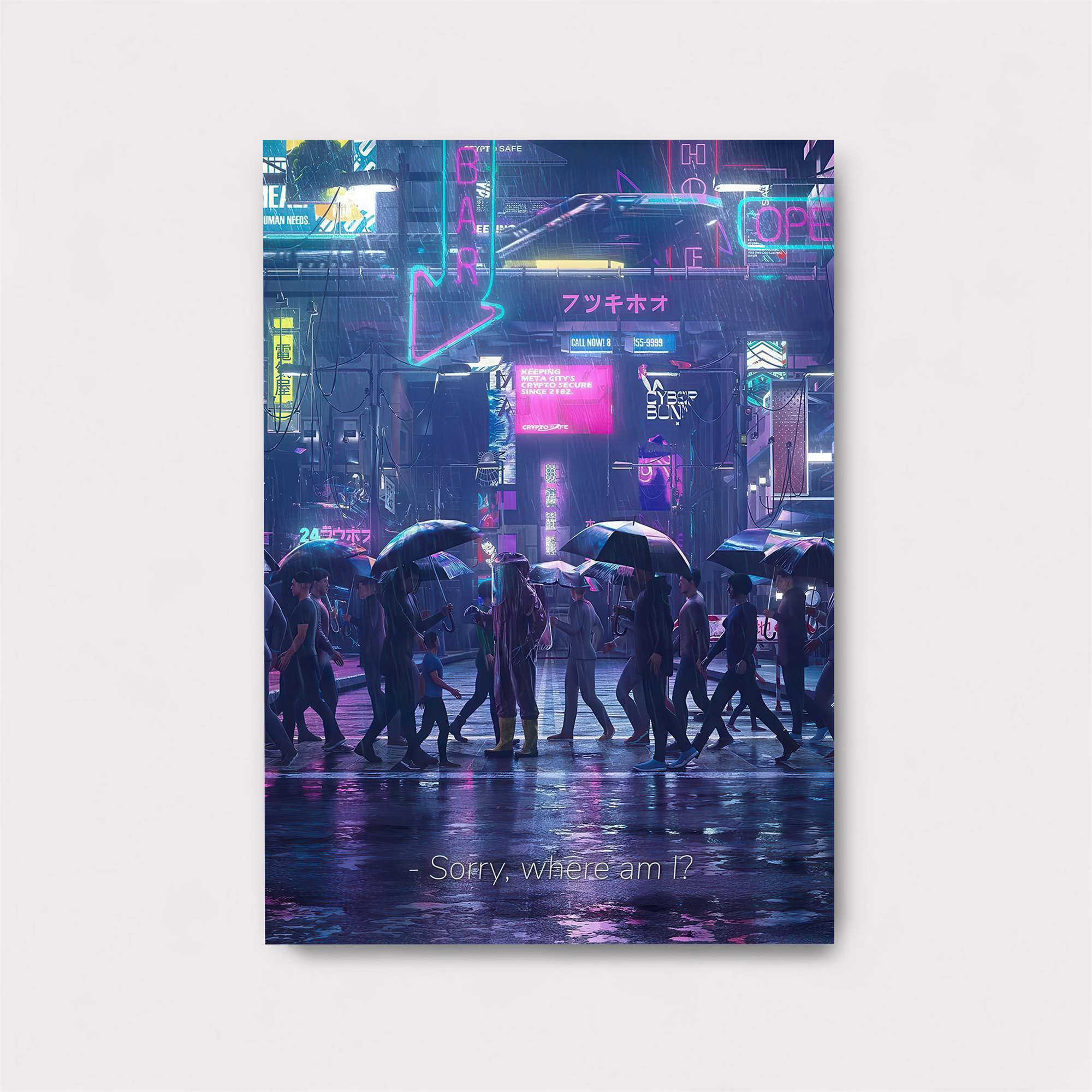 Neon Drizzle Safe Wall Magnetic / M