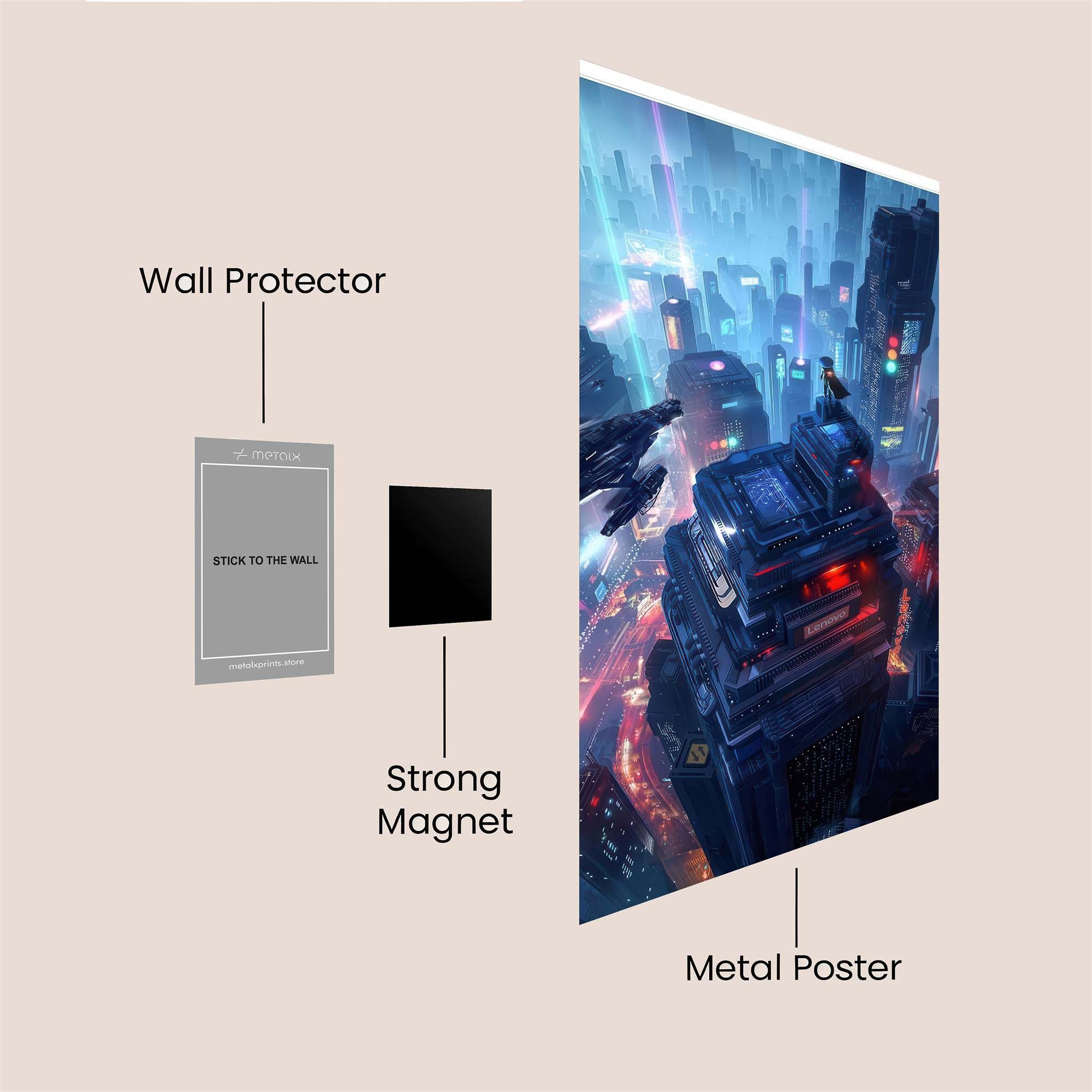 Cyberpunk Serenity Safe Wall Magnetic / M
