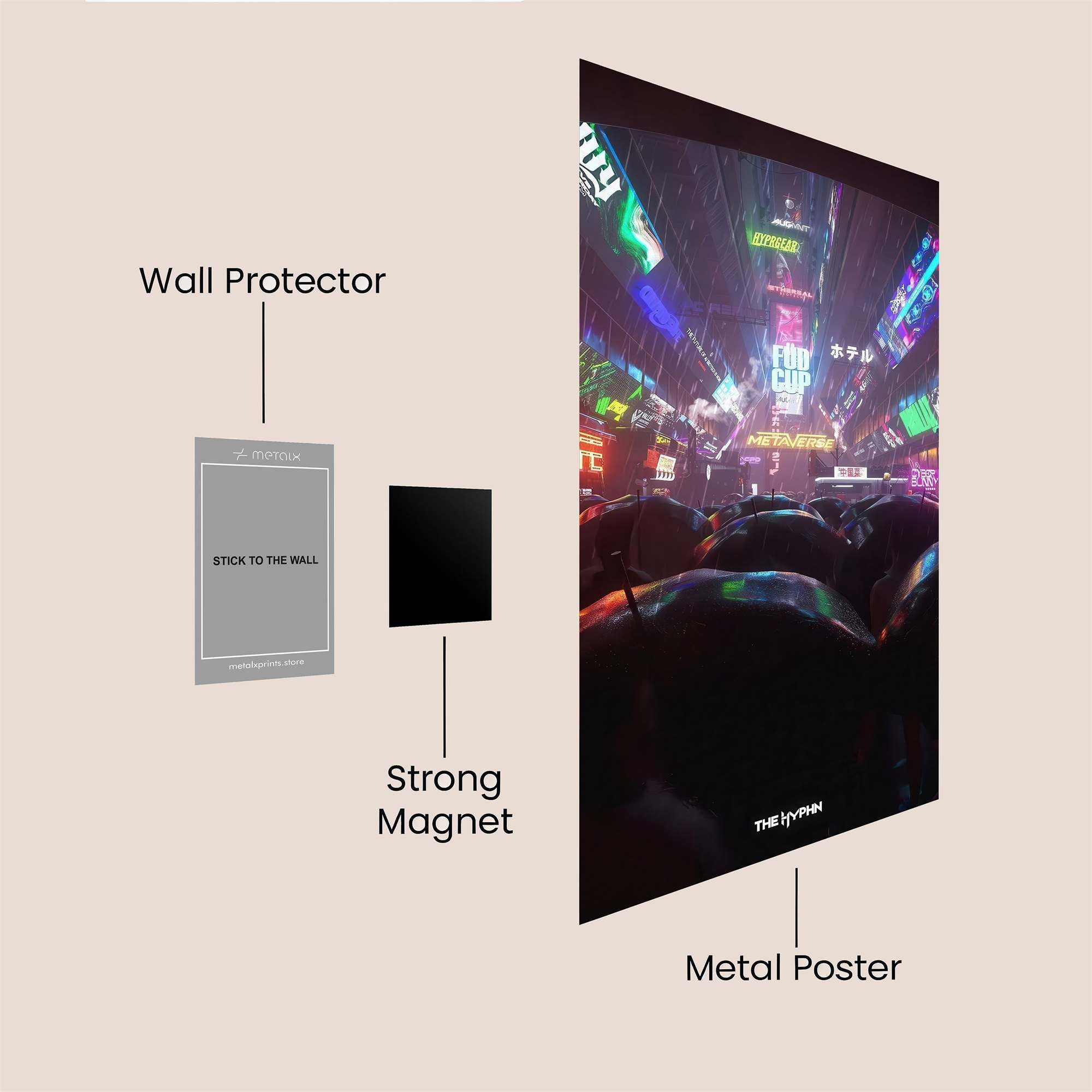 Neon Dreams Safe Wall Magnetic / M