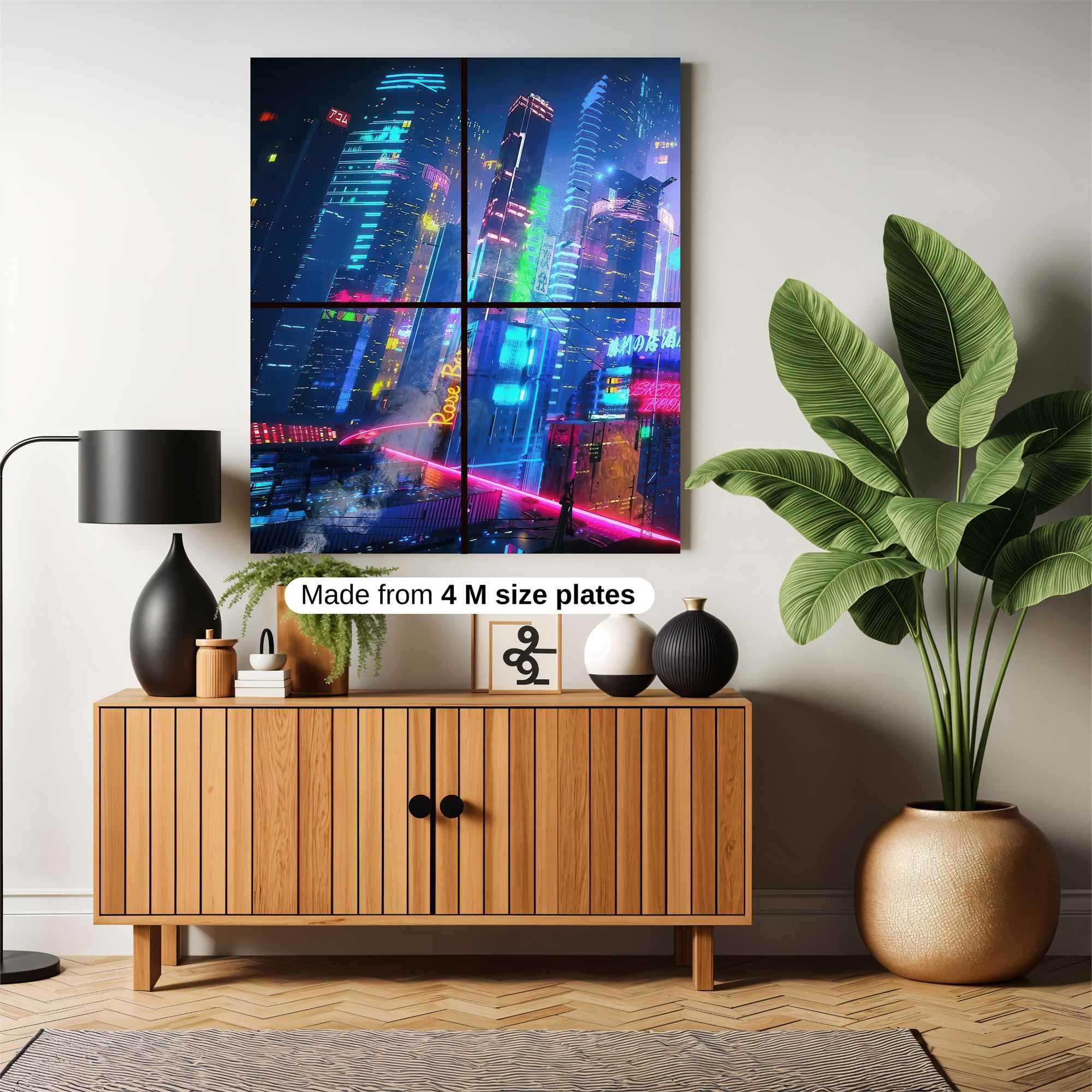 Neon Dreamscape Safe Wall Magnetic / M