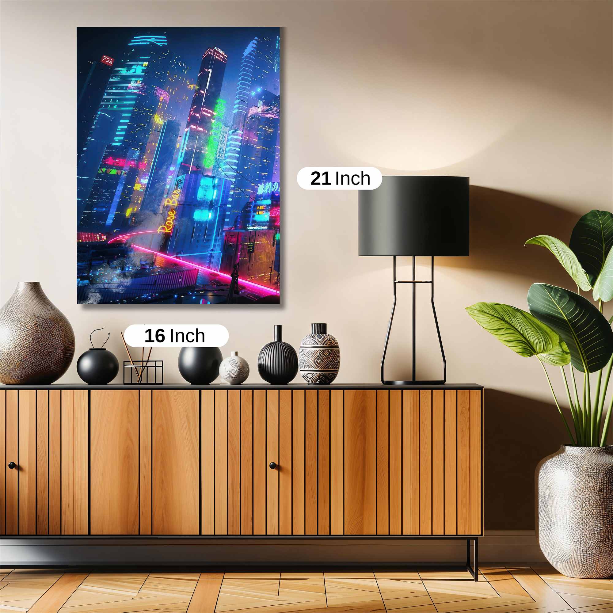 Neon Dreamscape Safe Wall Magnetic / M