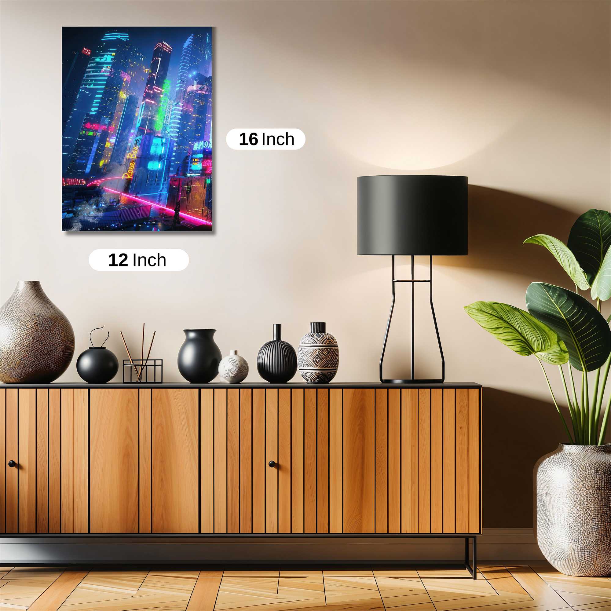 Neon Dreamscape Safe Wall Magnetic / M