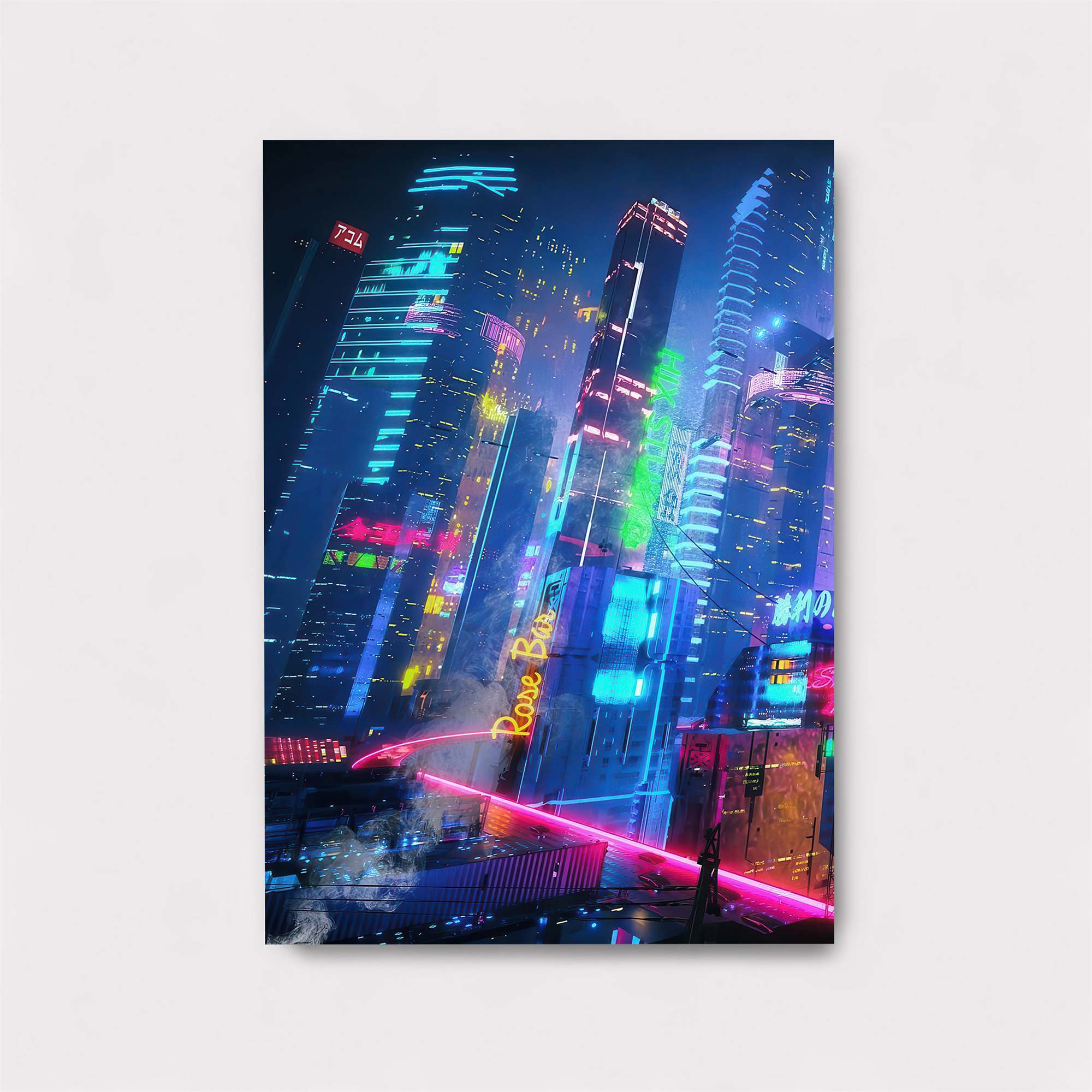 Neon Dreamscape Safe Wall Magnetic / M