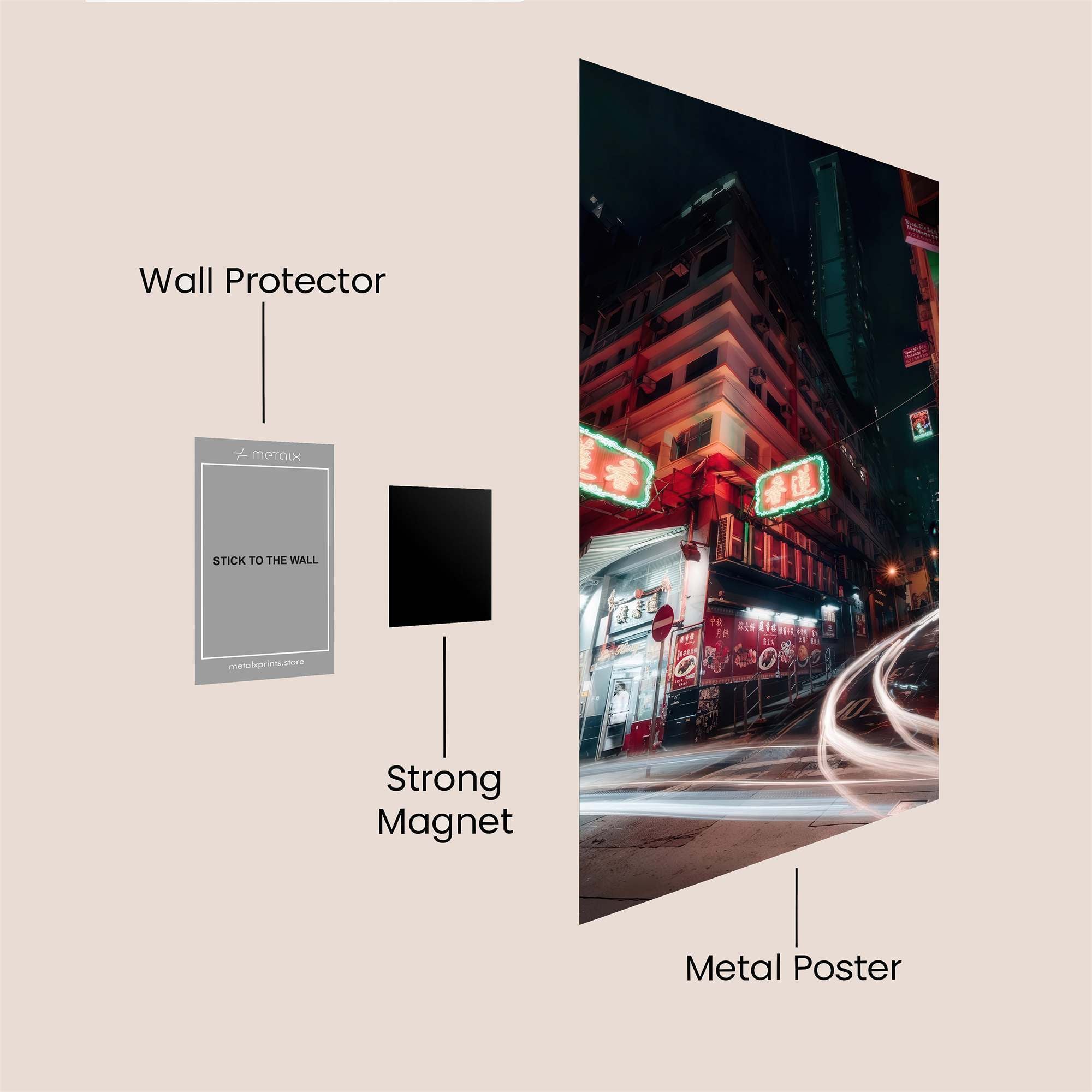 Neon Whirl Safe Wall Magnetic / M