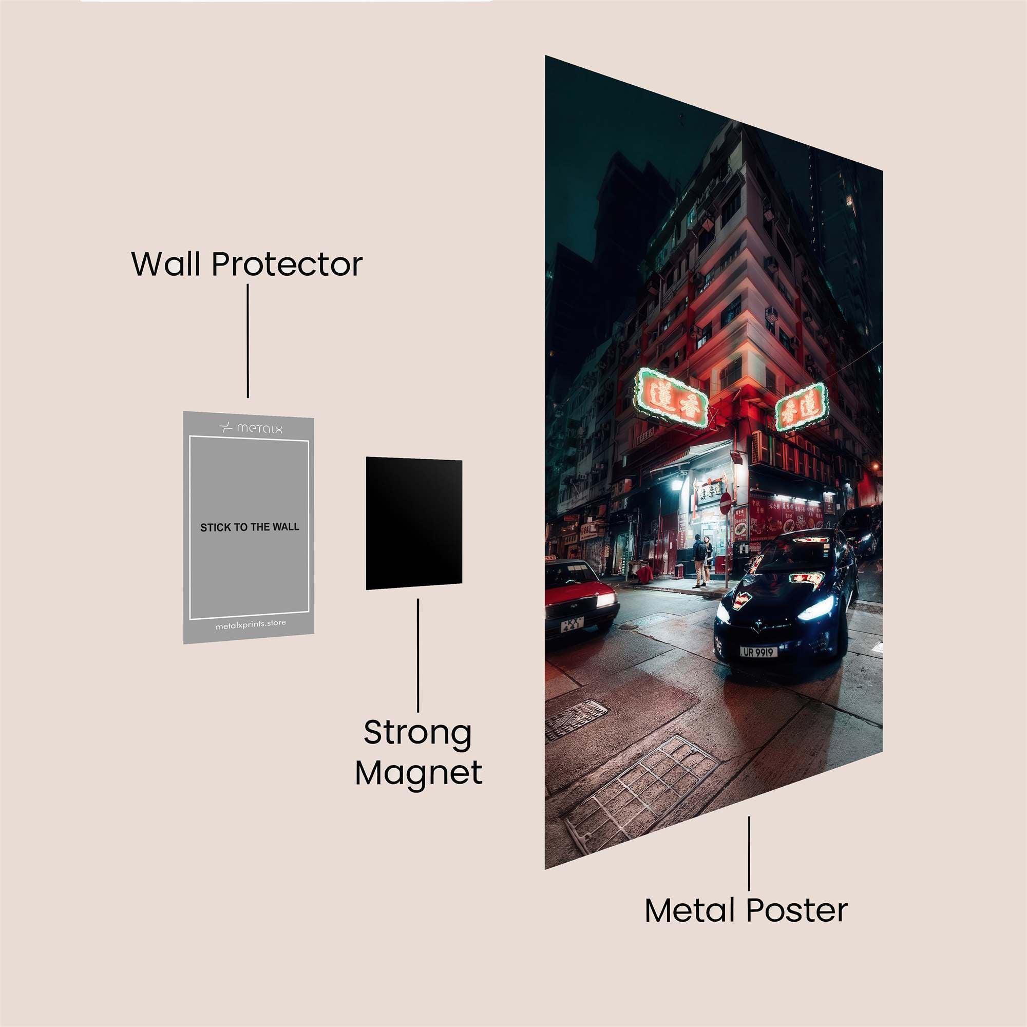 Urban Nocturne Safe Wall Magnetic / M