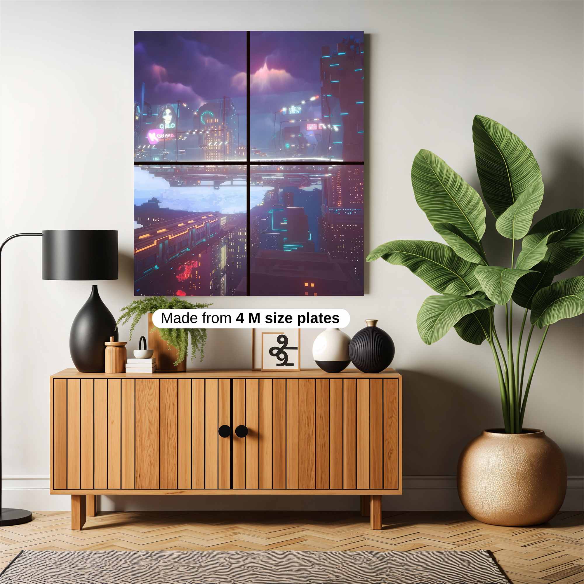 Neon Dreamscape Safe Wall Magnetic / M