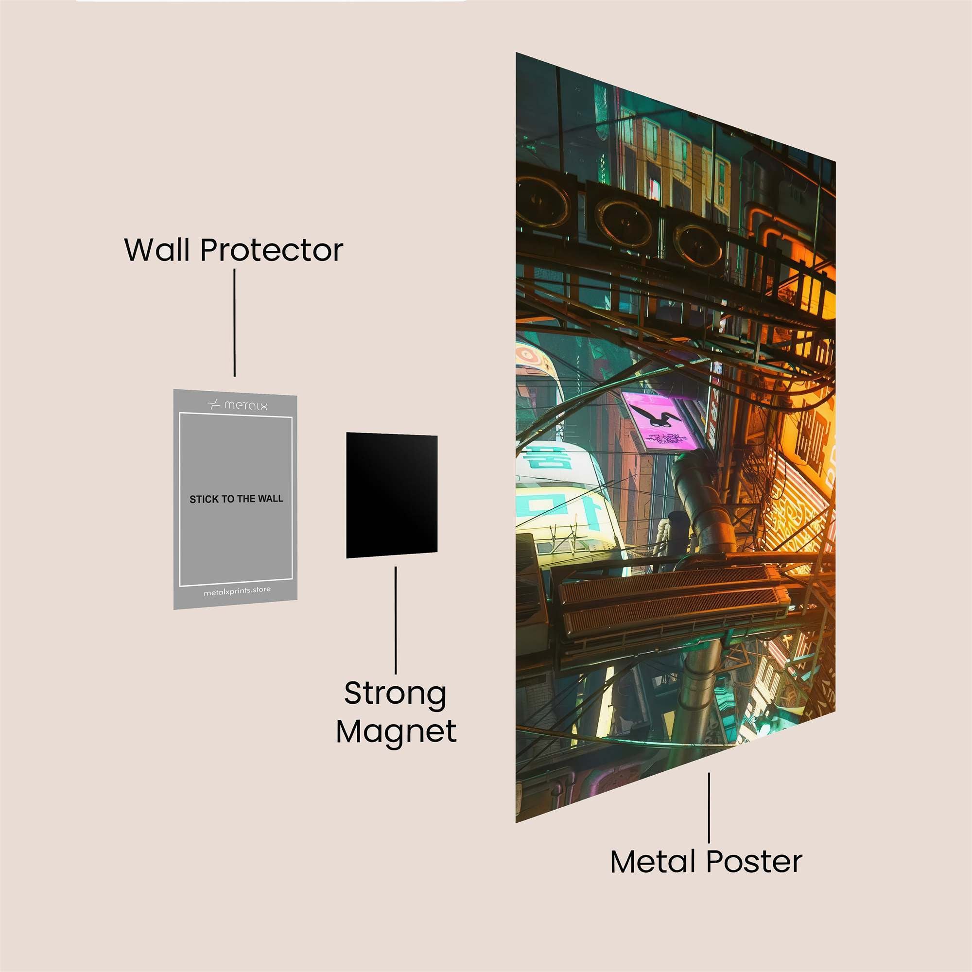 Neon Reverie Safe Wall Magnetic / M