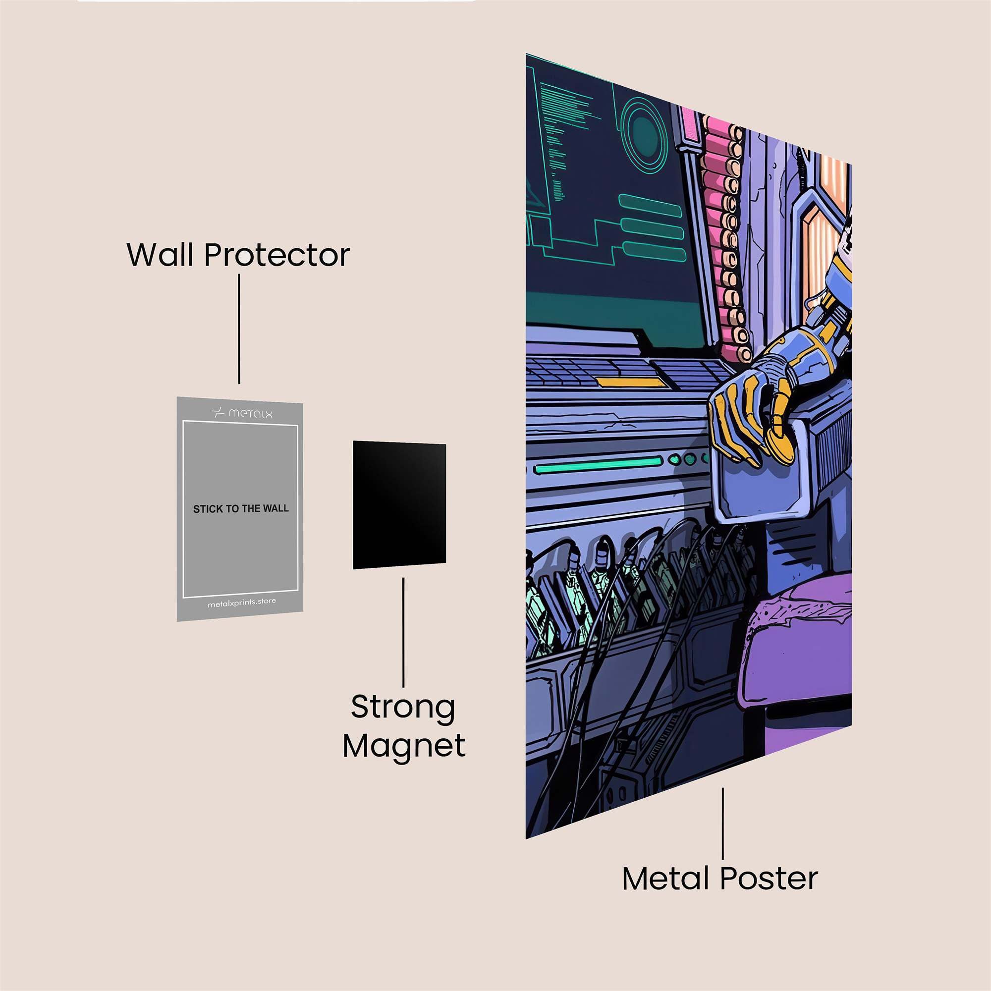 Cyborg Serenade Safe Wall Magnetic / M