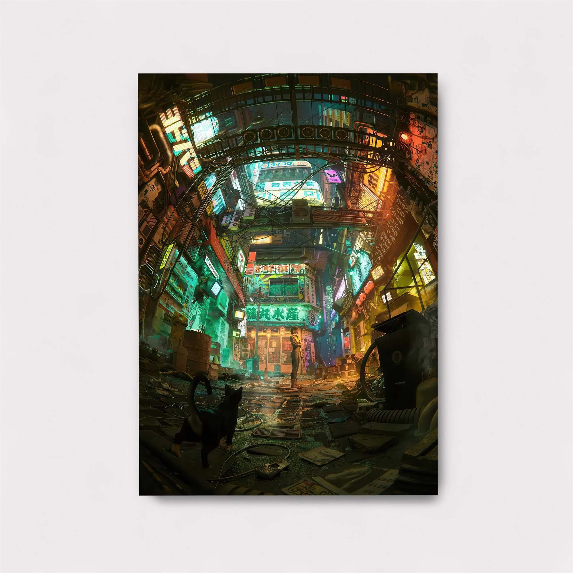 Neon Dreamscape Safe Wall Magnetic / M