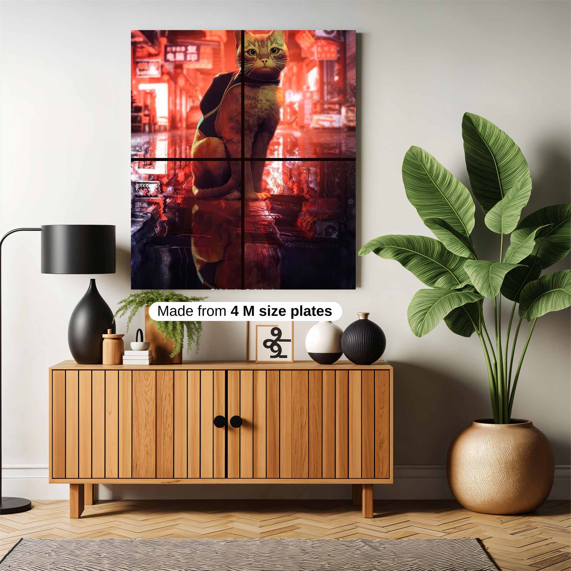 Cyber Cat Safe Wall Magnetic / M