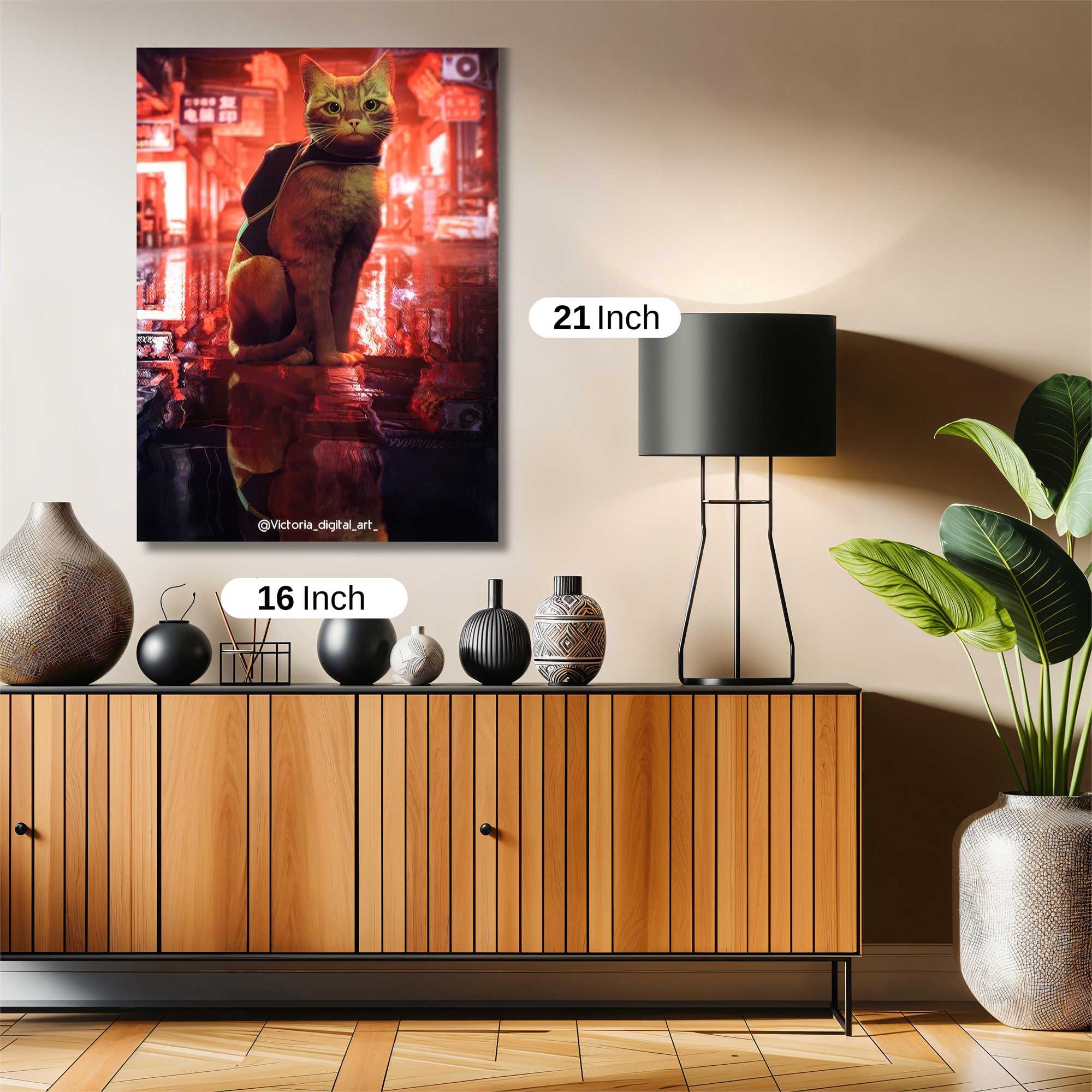 Cyber Cat Safe Wall Magnetic / M