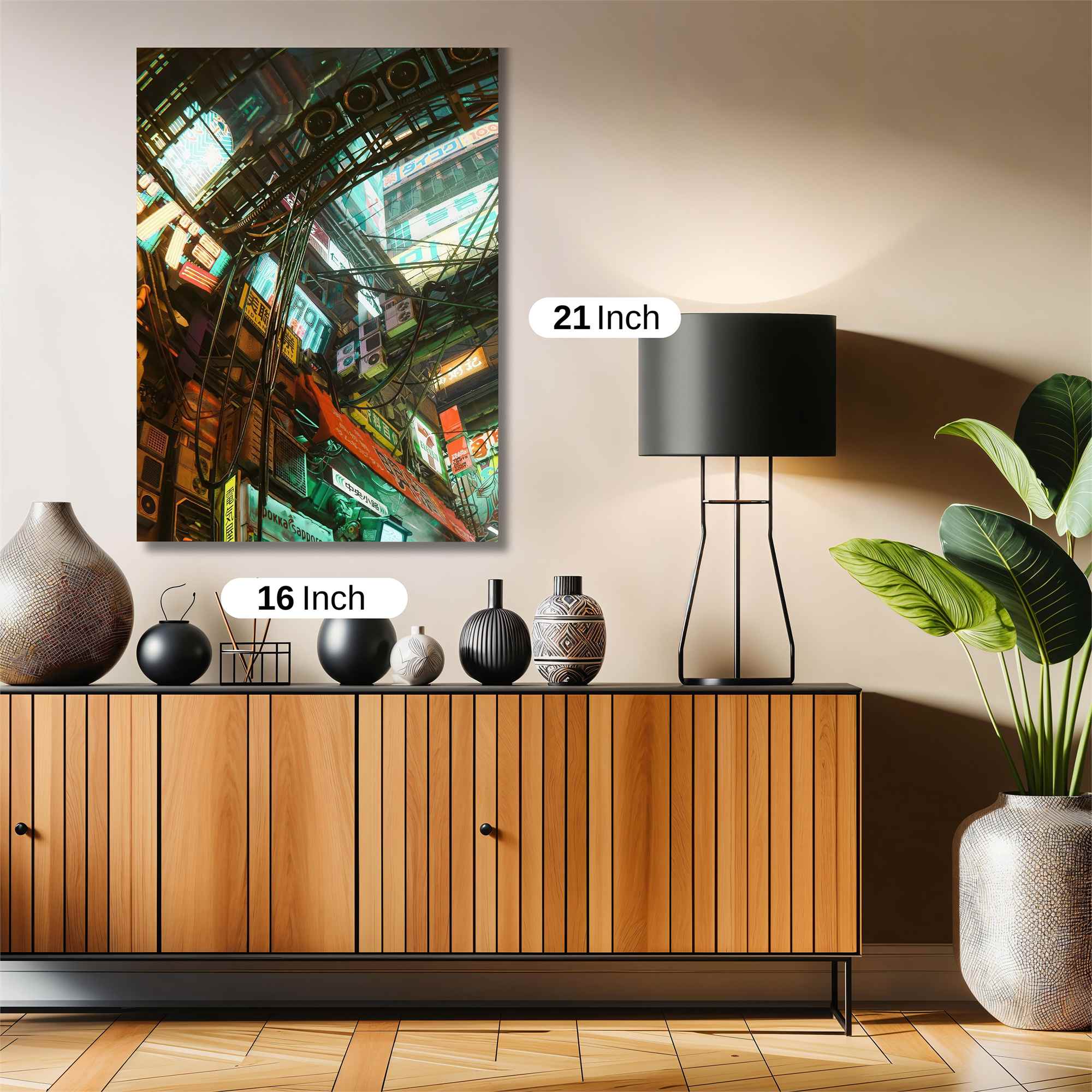 Neon Labyrinth Safe Wall Magnetic / M