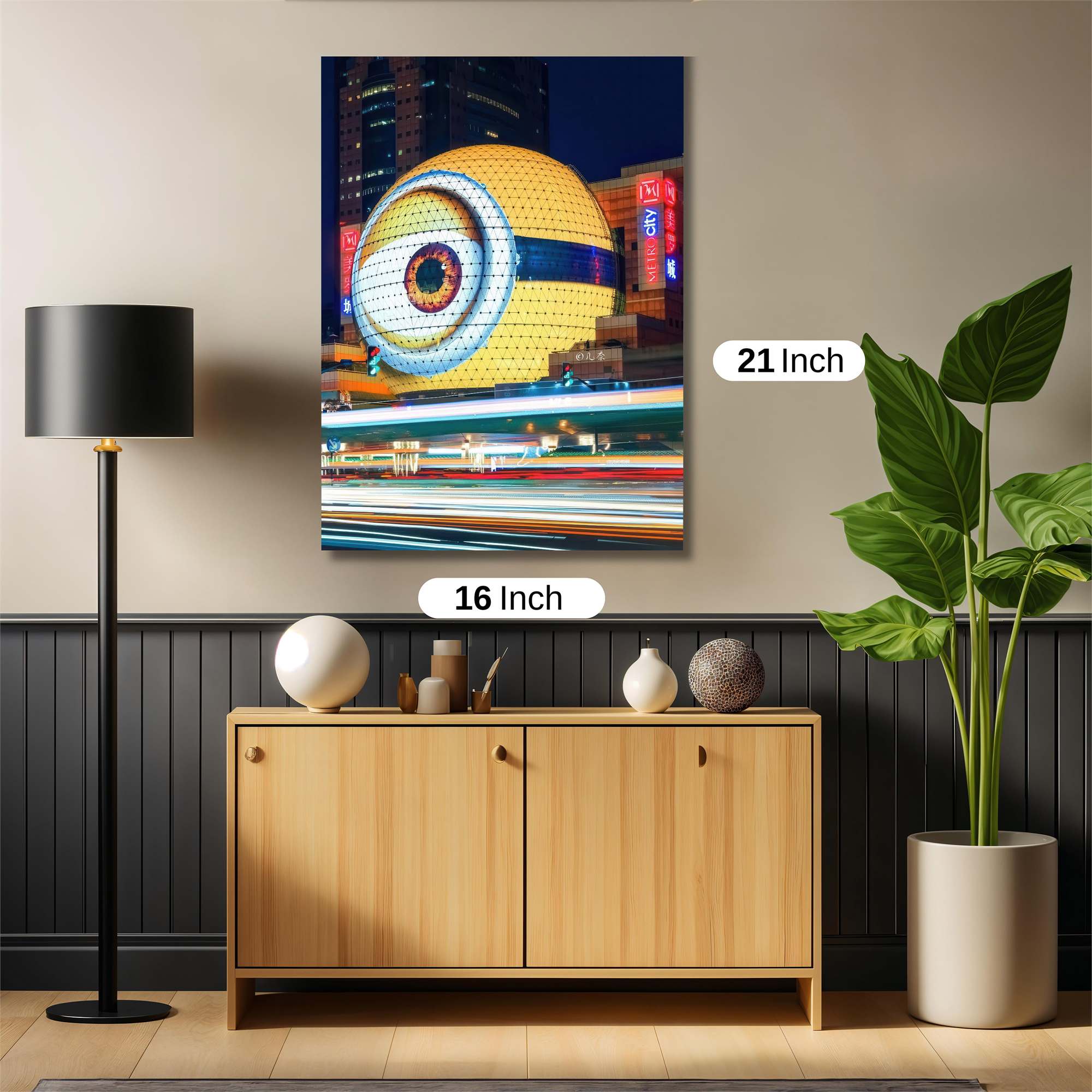 Minion Glow Safe Wall Magnetic / M