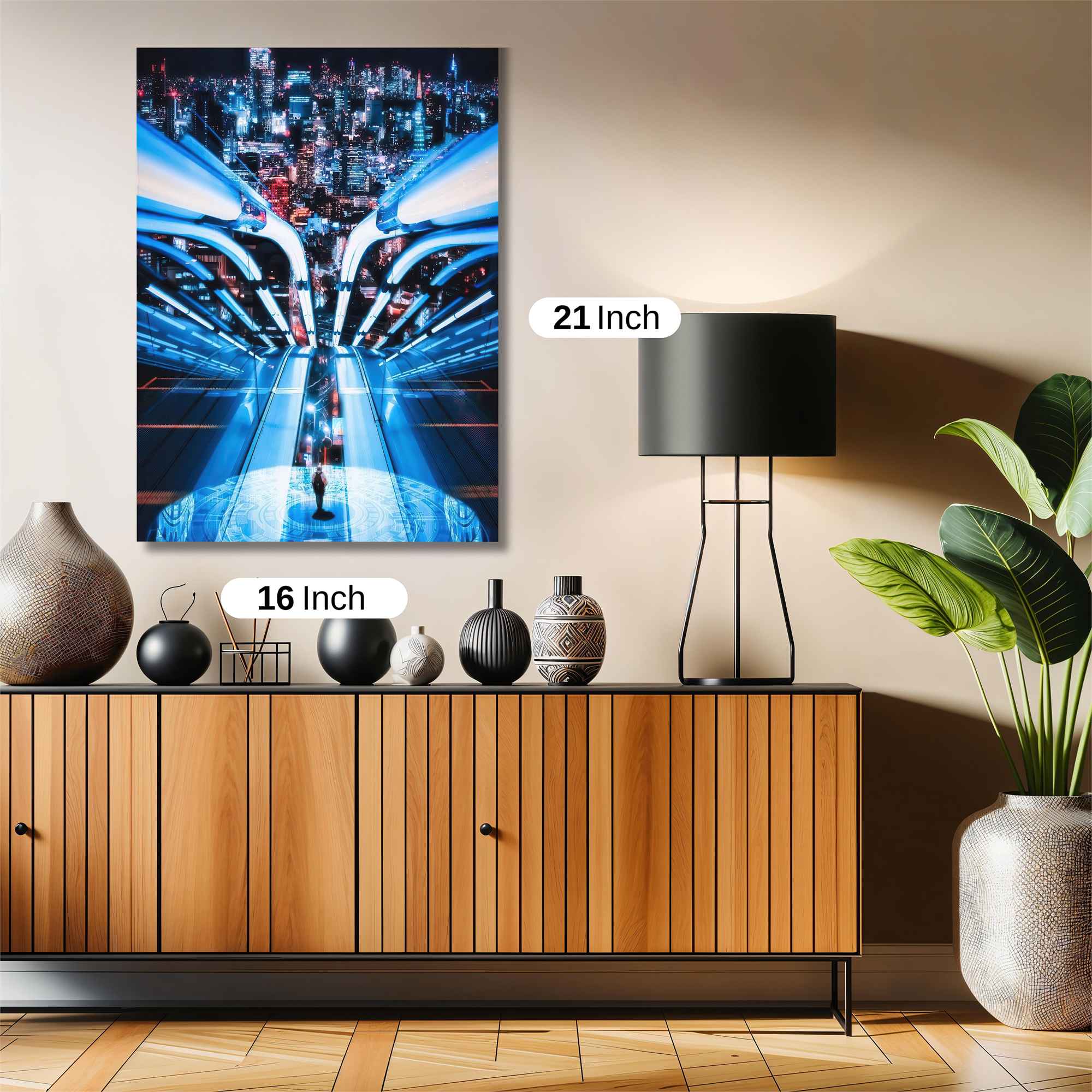 Futuristic Odyssey Safe Wall Magnetic / M