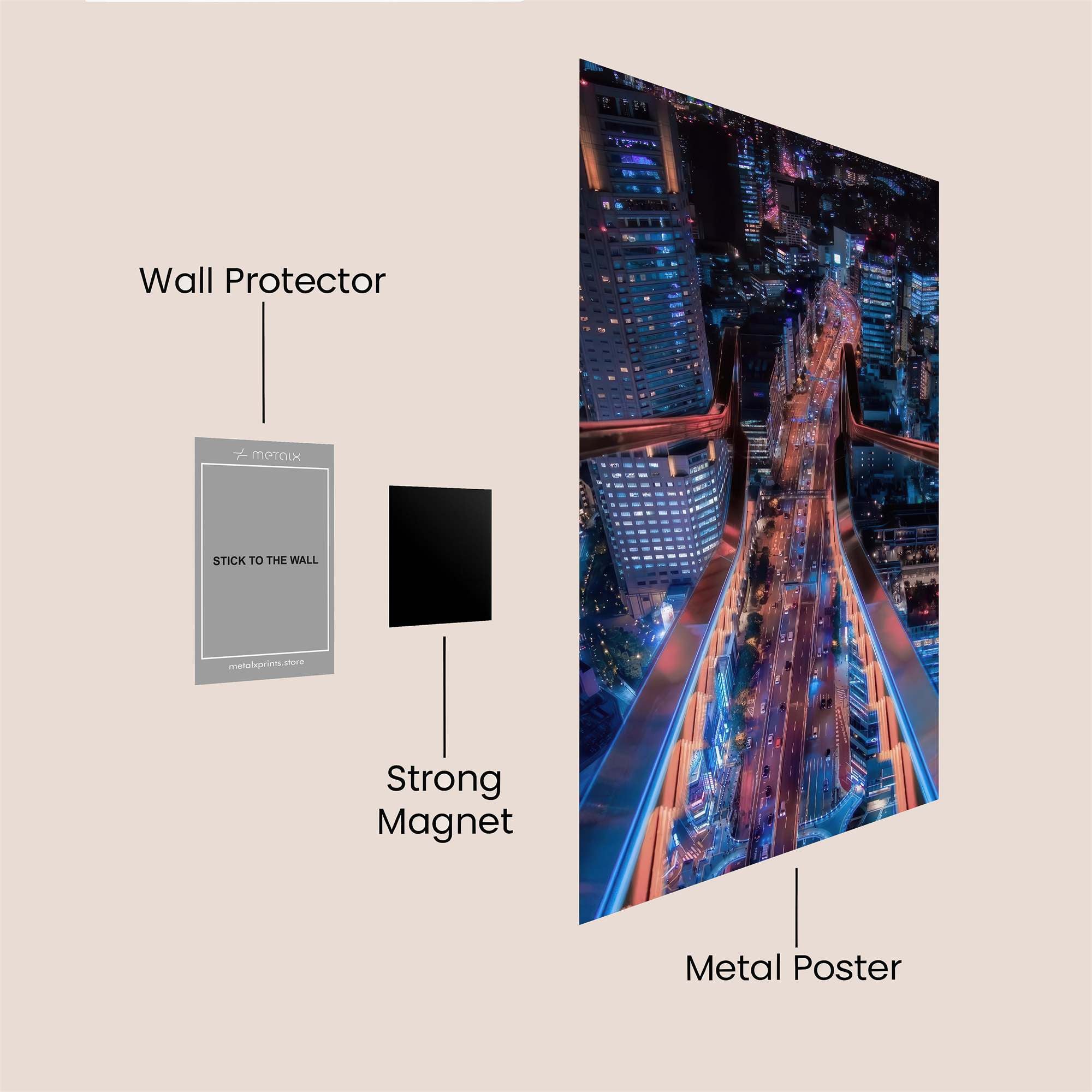 Neon Ascendancy Safe Wall Magnetic / M