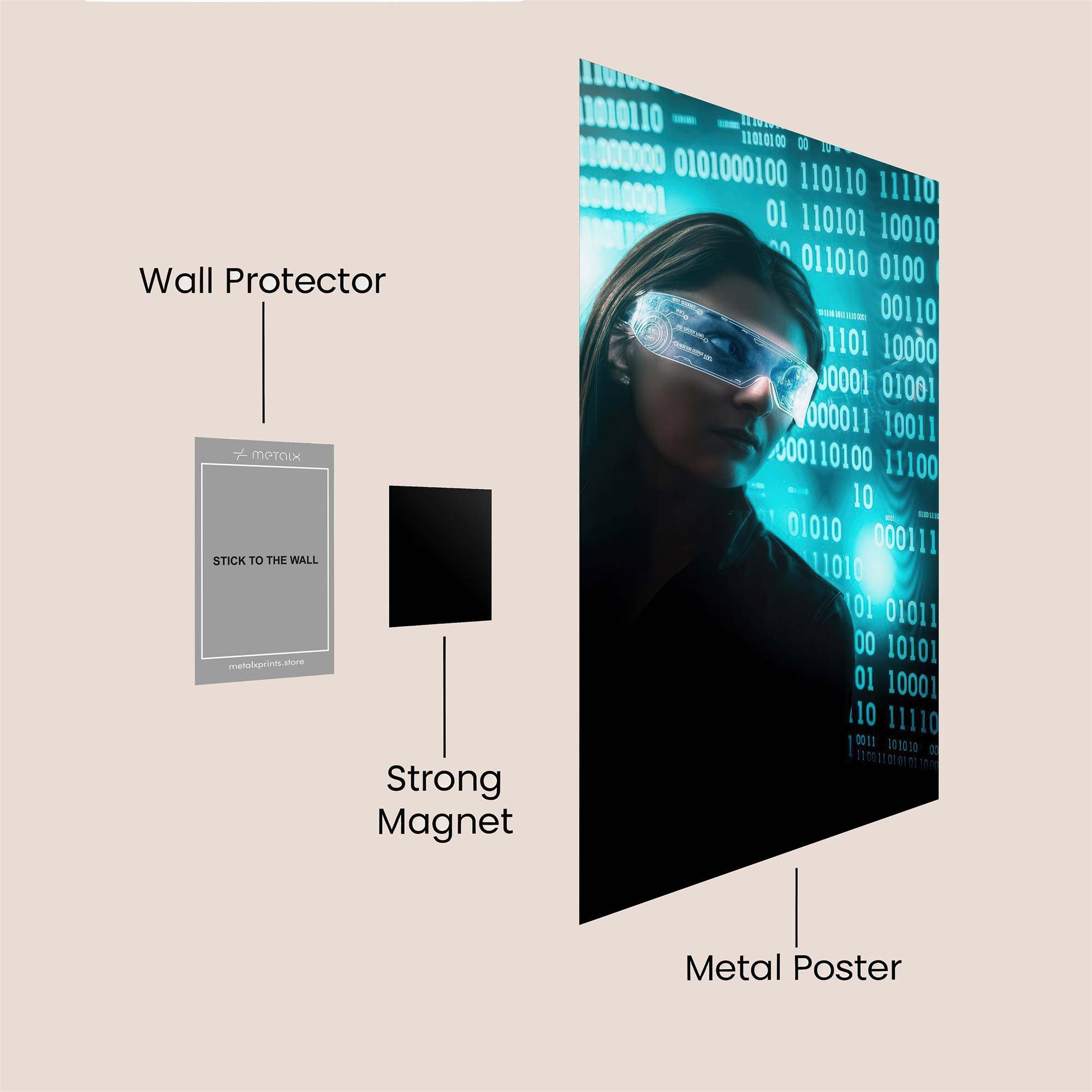 Cyber Enigma Safe Wall Magnetic / M