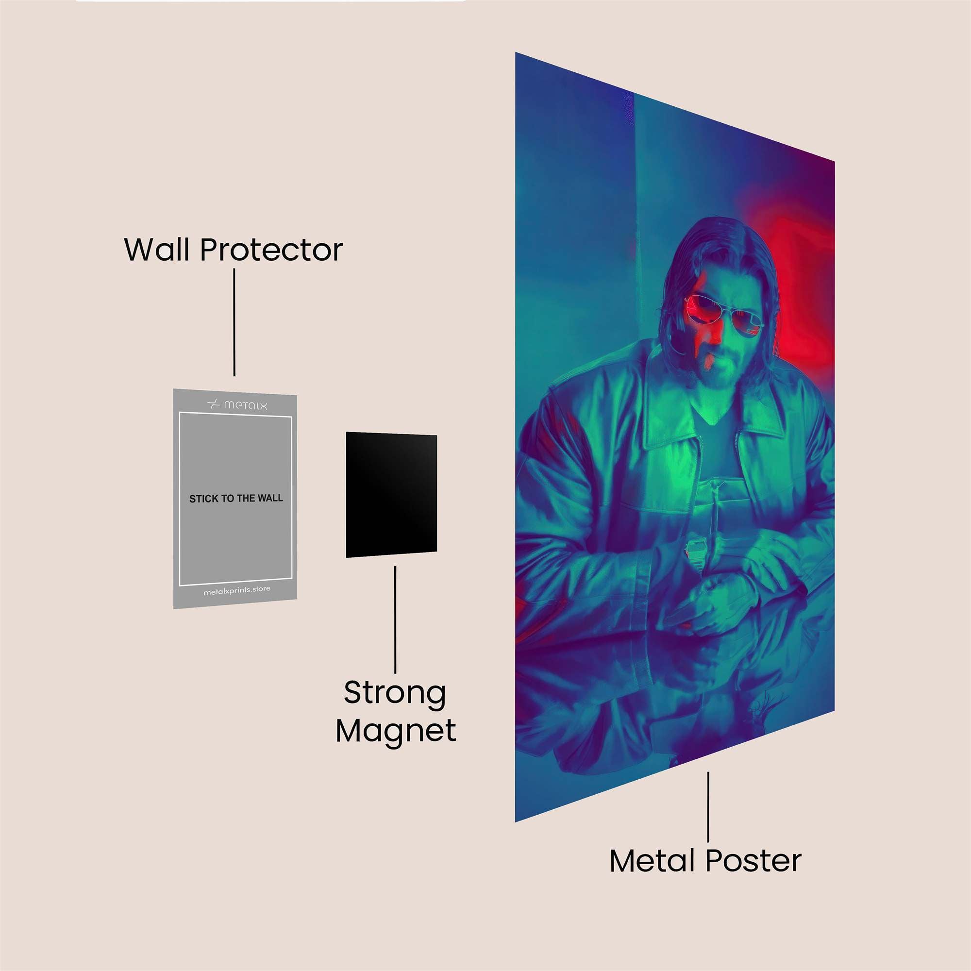 Mysterious Aura Safe Wall Magnetic / M