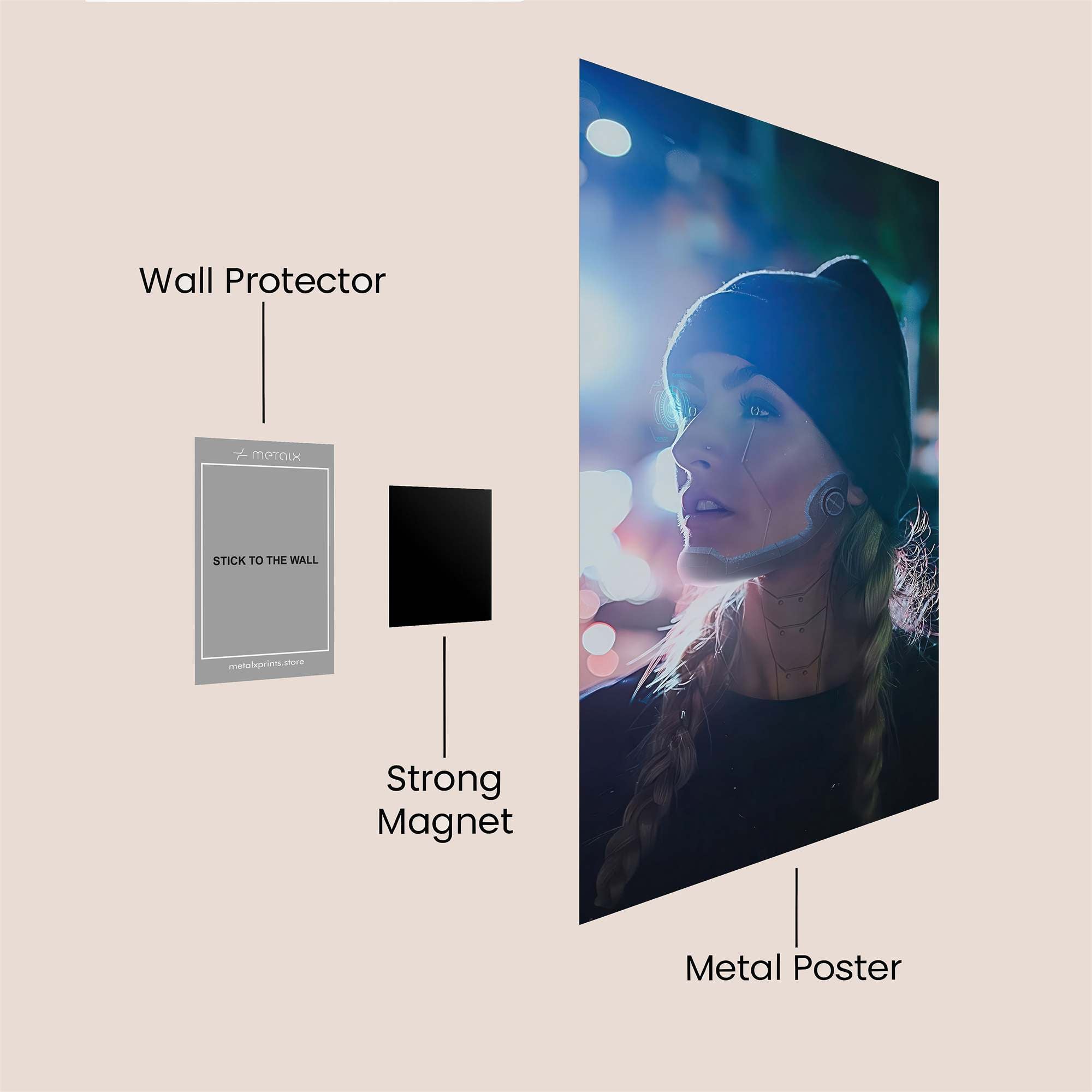 Night Wanderlust Safe Wall Magnetic / M