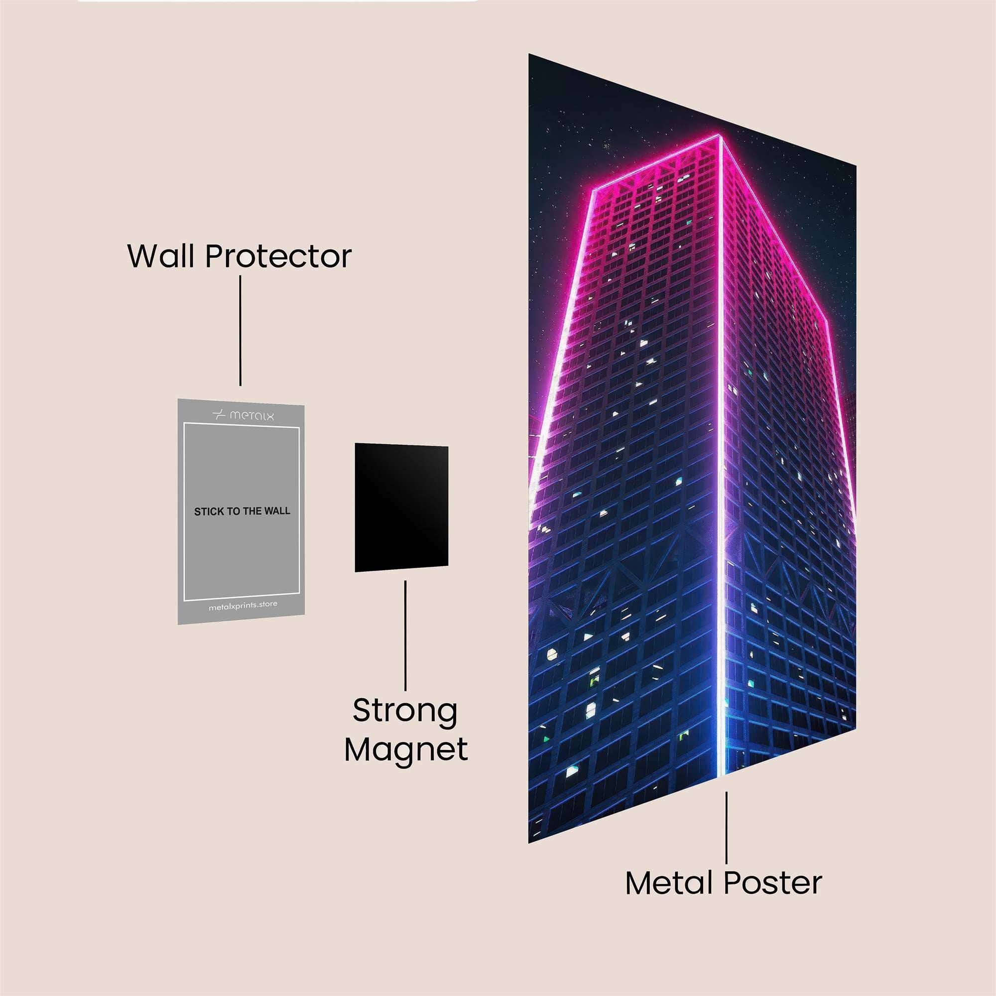 Neon Dream Safe Wall Magnetic / M