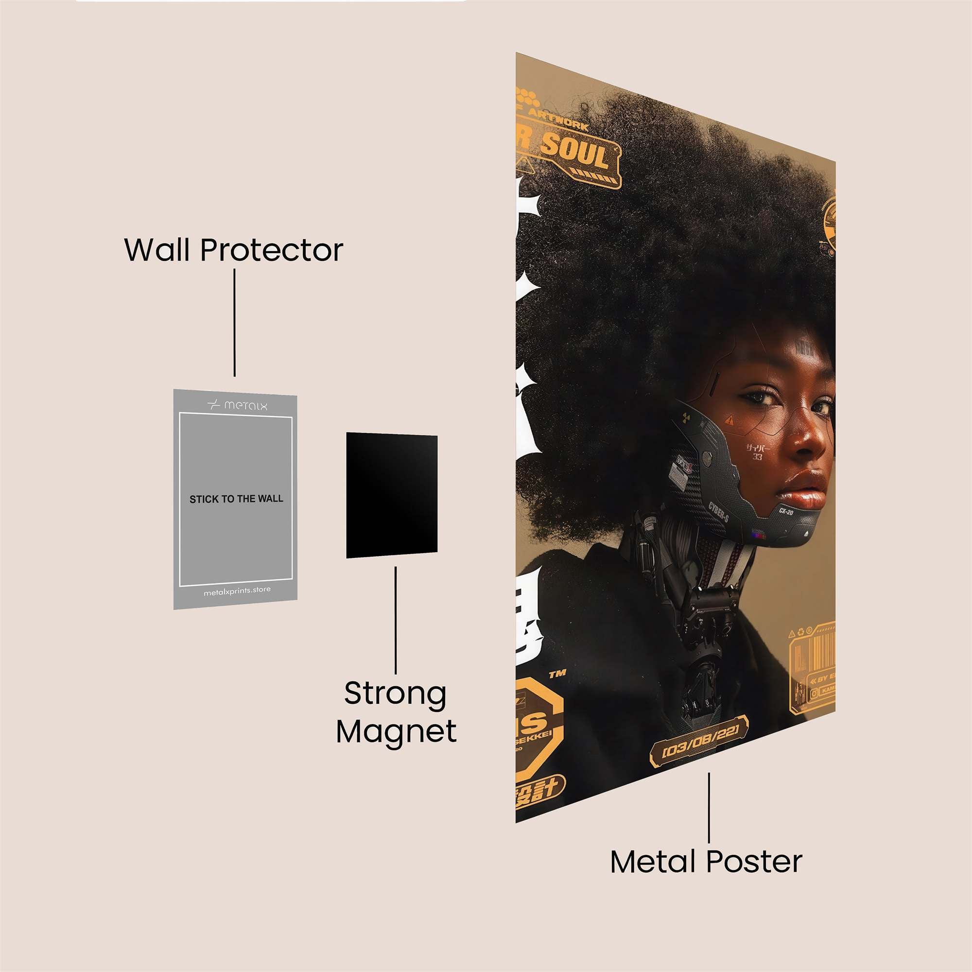 Cyber Elegance Safe Wall Magnetic / M