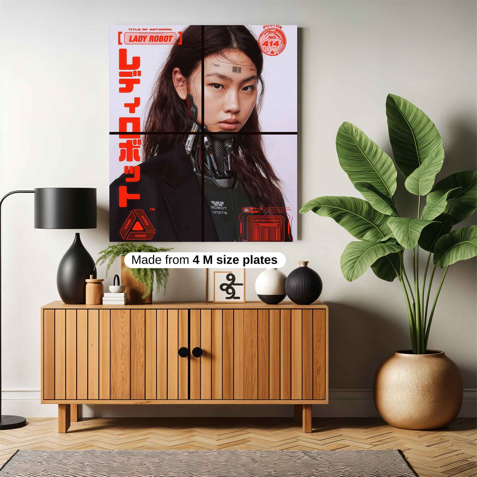 Lady Cyber Safe Wall Magnetic / M