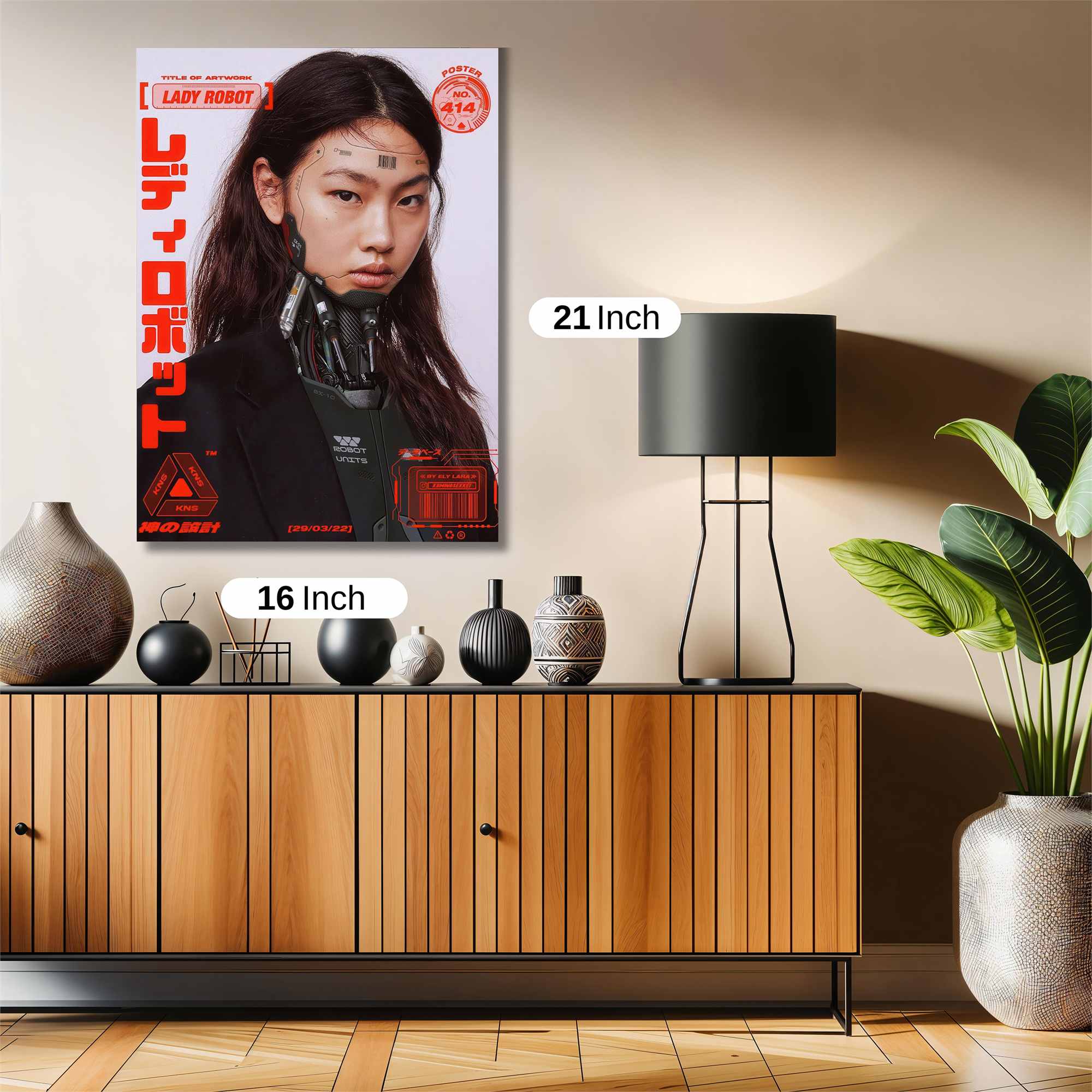 Lady Cyber Safe Wall Magnetic / M