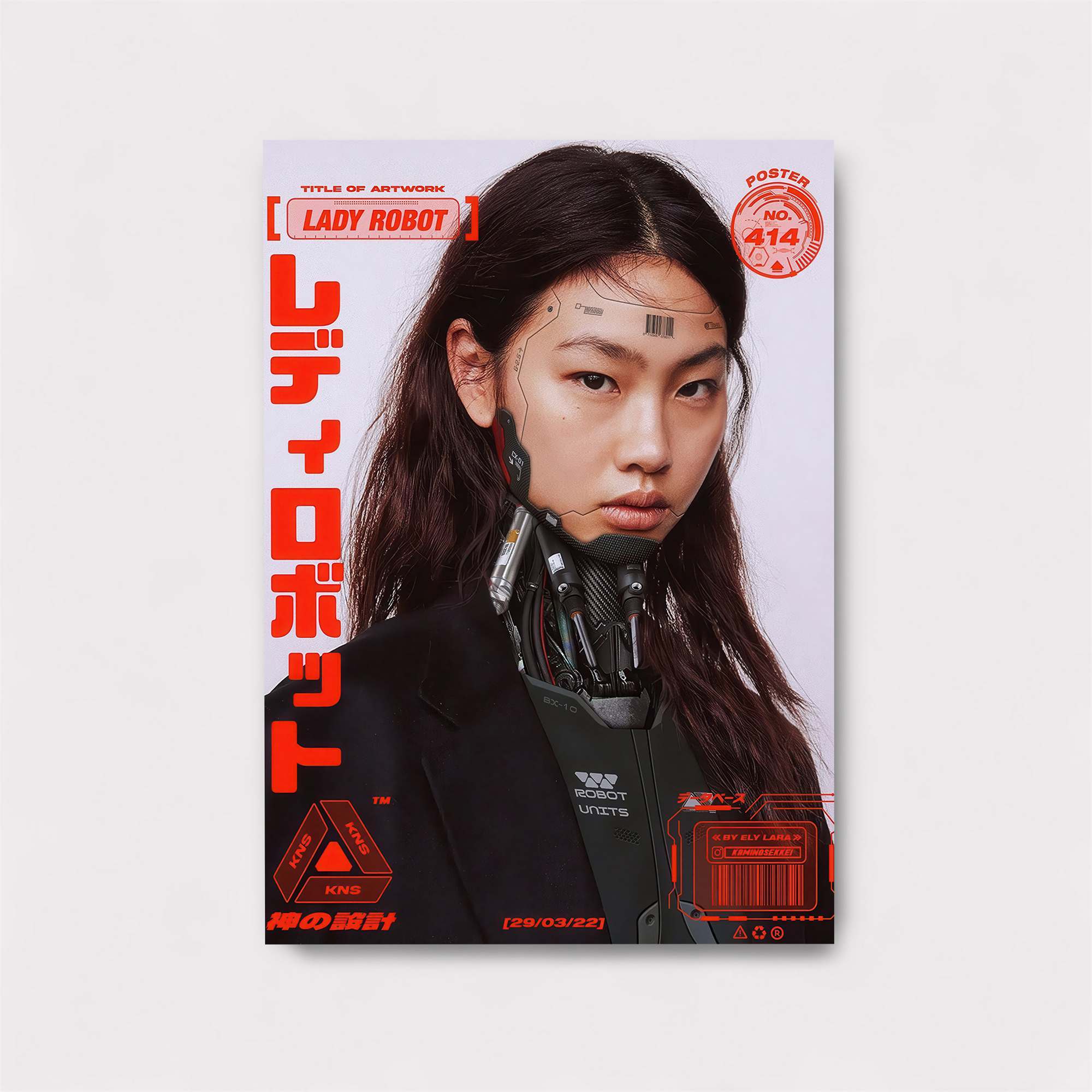 Lady Cyber Safe Wall Magnetic / M