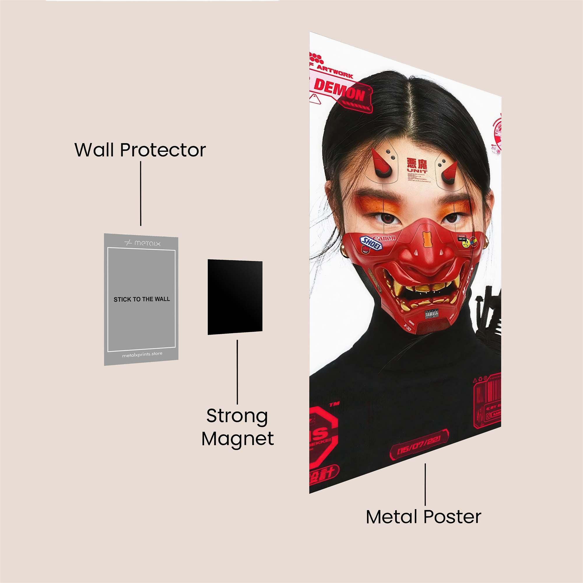 Cyber Demon Safe Wall Magnetic / M