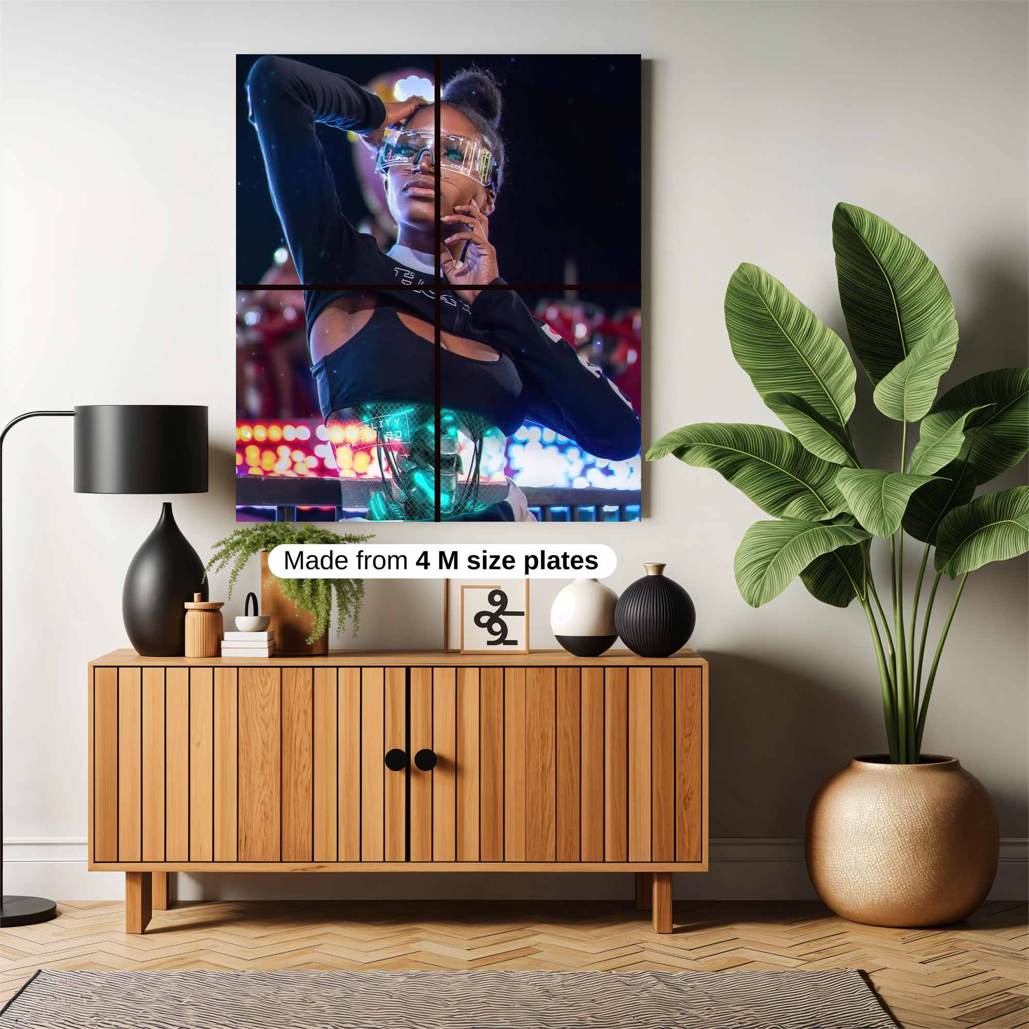 Futuristic Elegance Safe Wall Magnetic / M